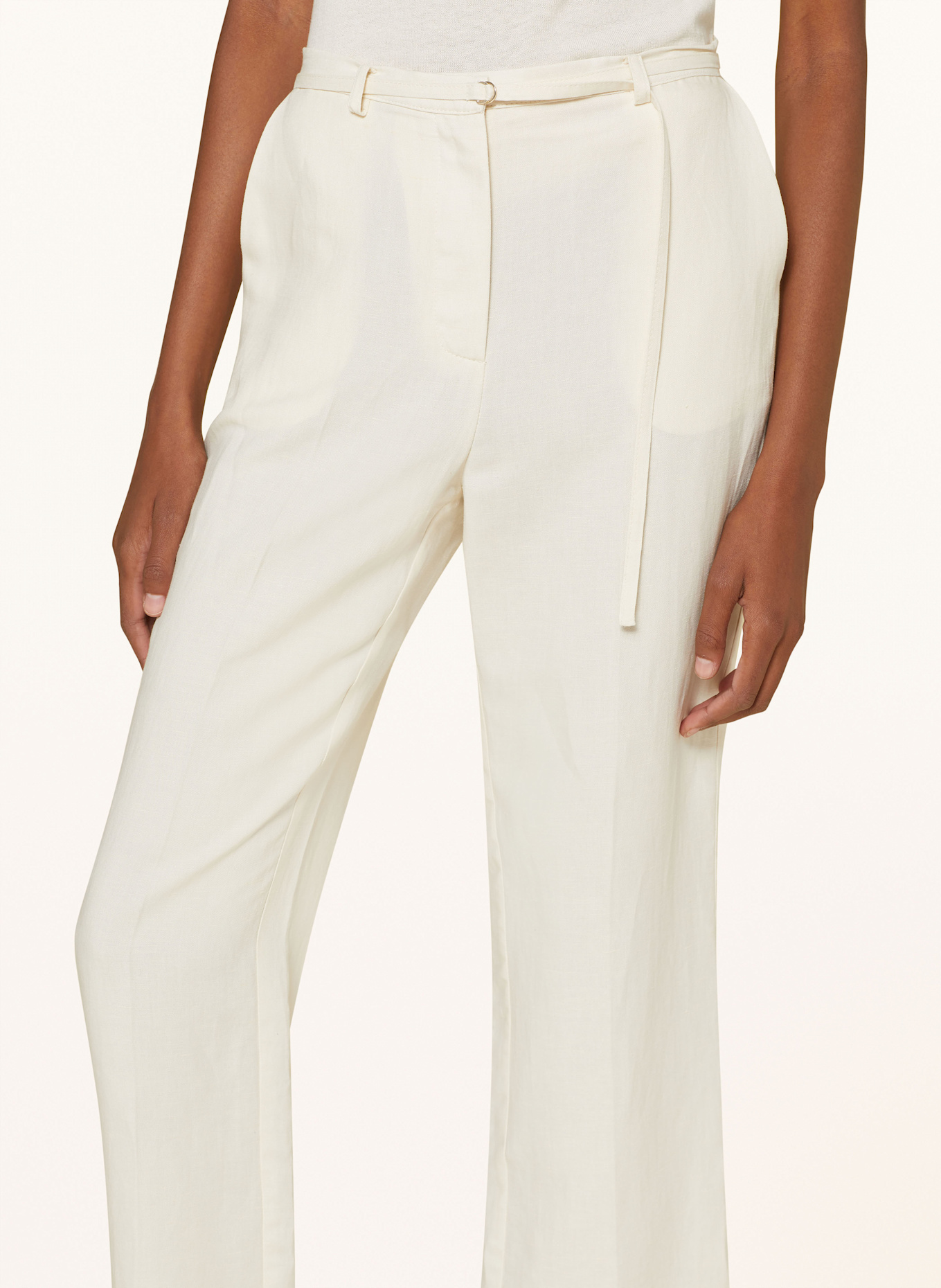 PATRIZIA PEPE Culottes with linen: CREAM