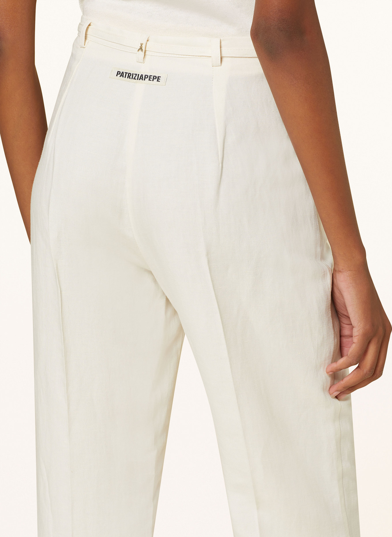 PATRIZIA PEPE Culottes with linen: CREAM