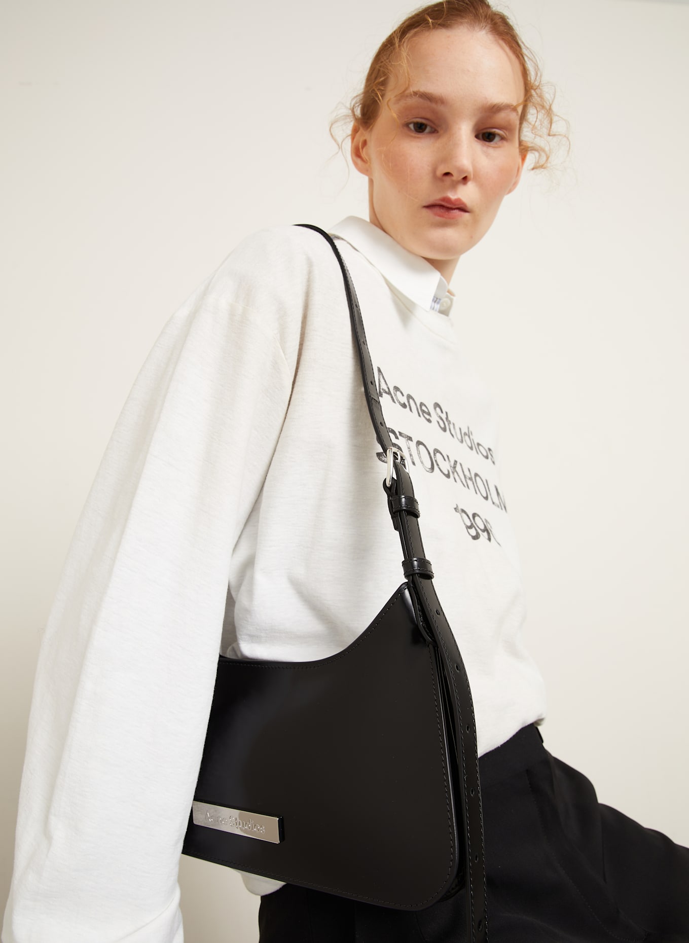 Acne Studios Shoulder bag: BLACK