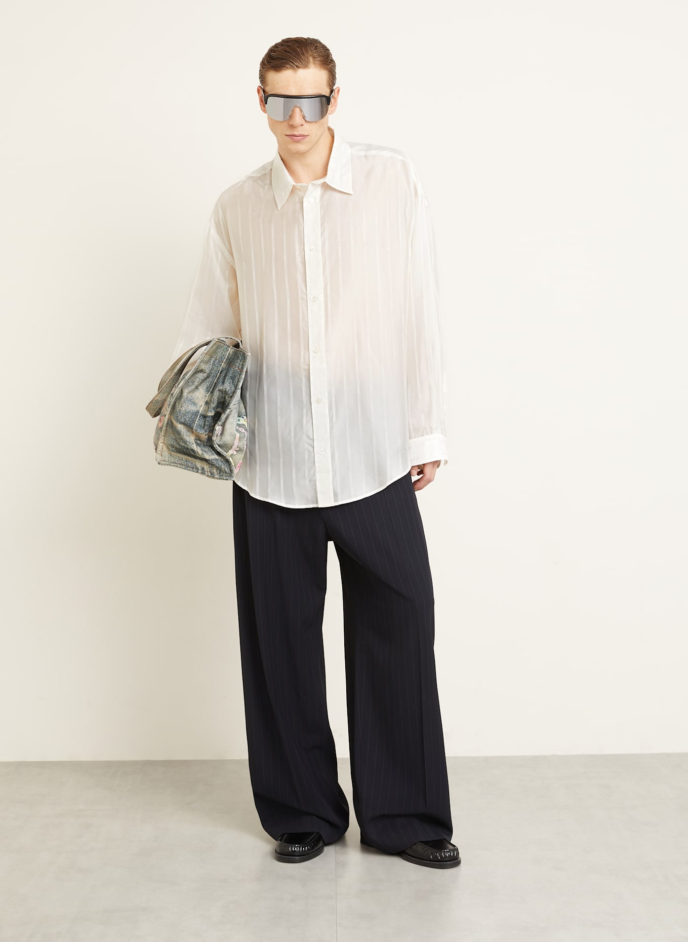 Acne Studios Koszula comfort fit: BIAŁY