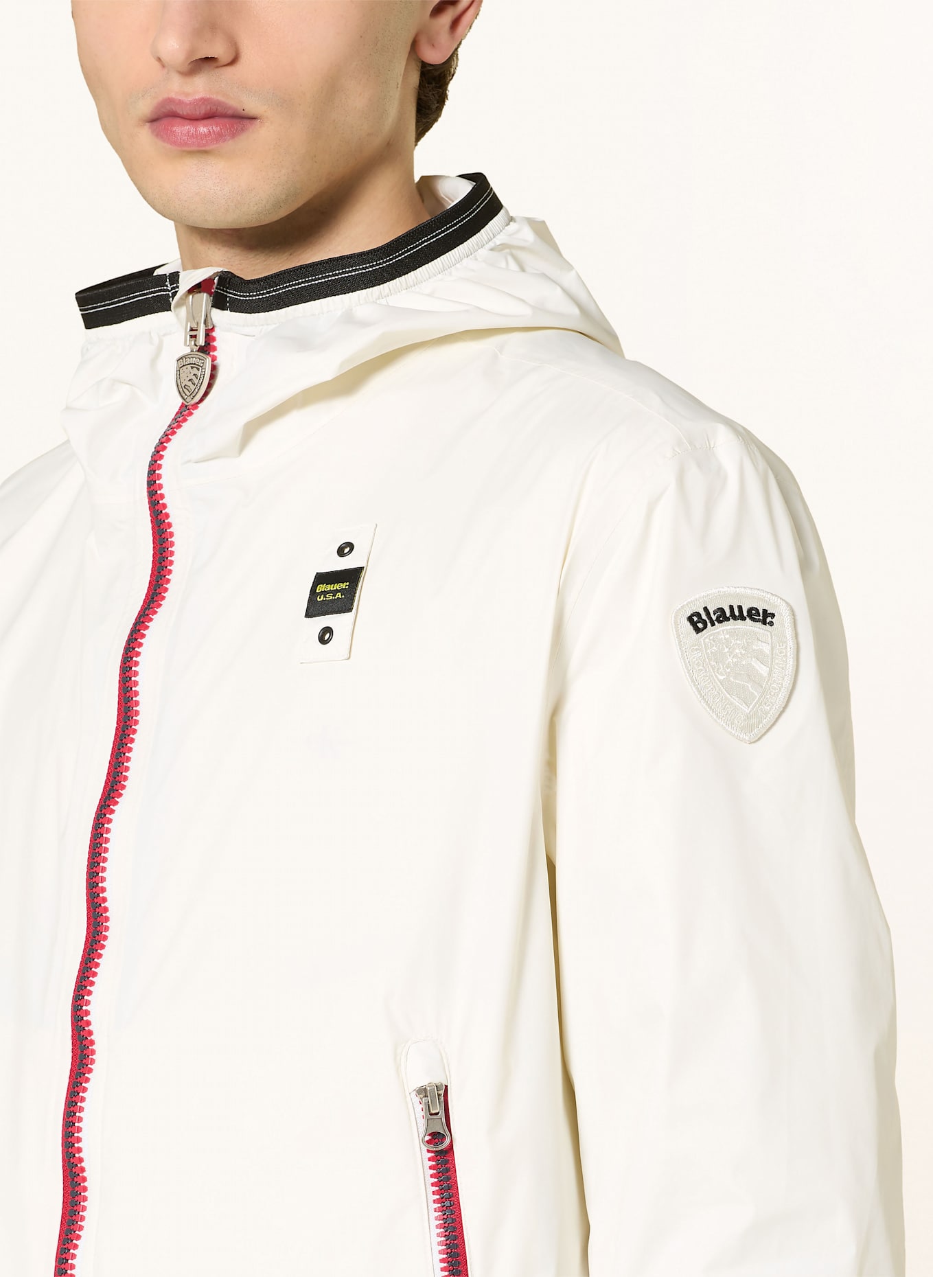 Blauer Windbreaker DODGE: WHITE