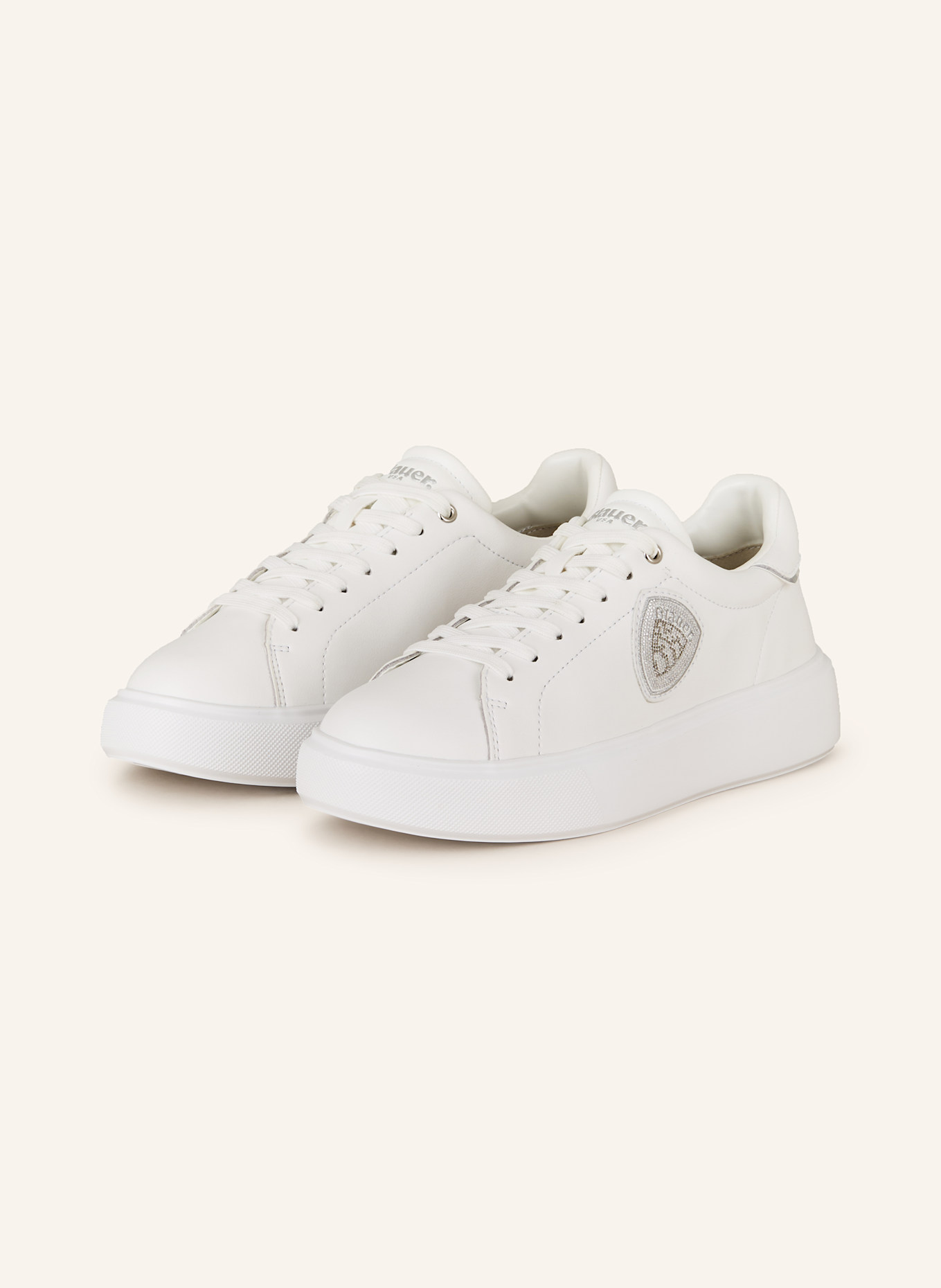 Blauer ATHLETIC sneaker VENUS mit Schmucksteinen, Farbe: WEISS (Bild 1)
