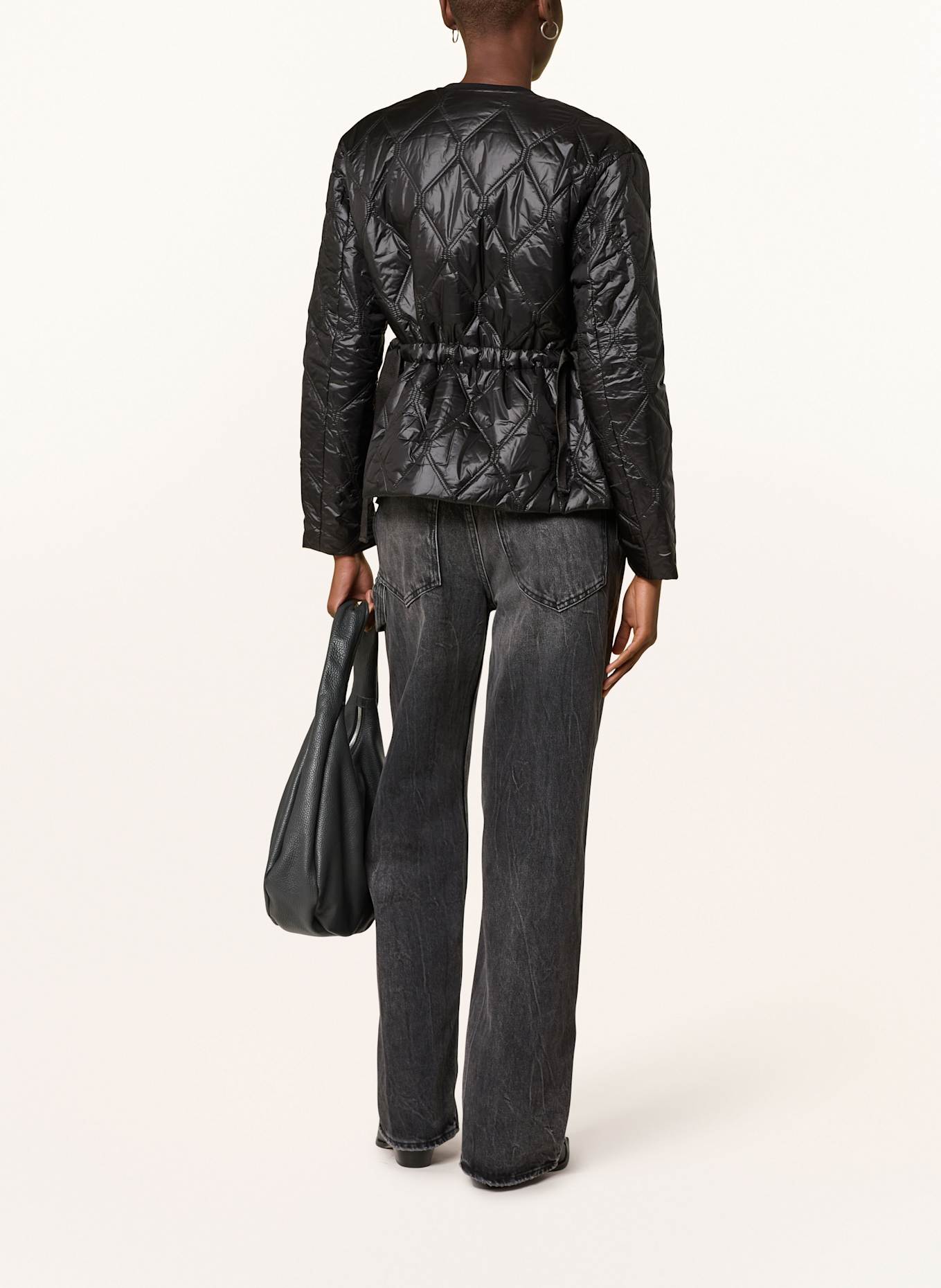 Blauer Steppjacke TAFT mit DUPONT™ SORONA®-Isolierung: SCHWARZ