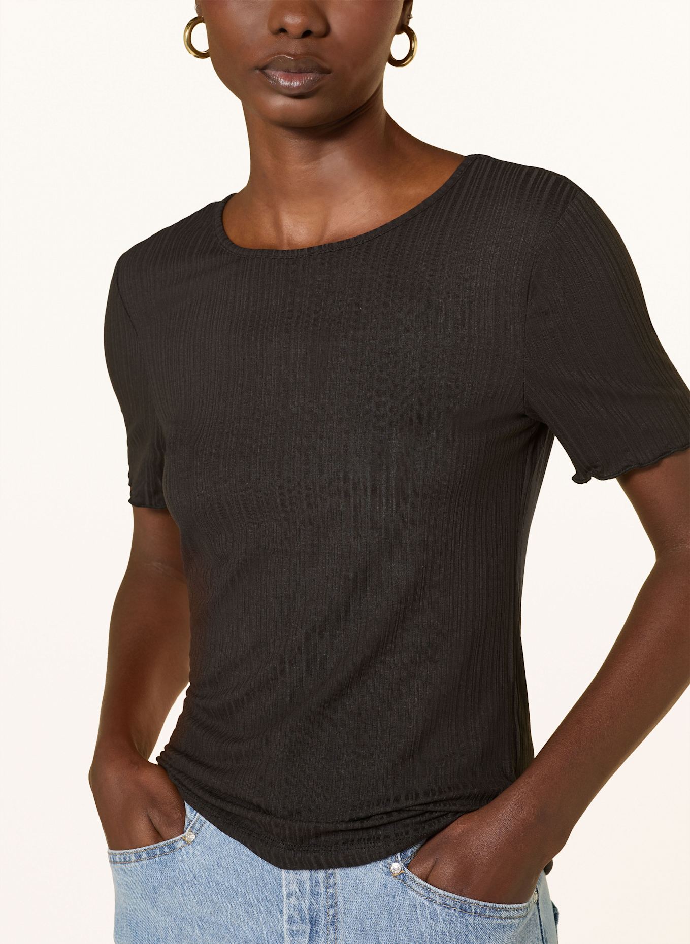 ICHI T-shirt IHCELLA: BLACK