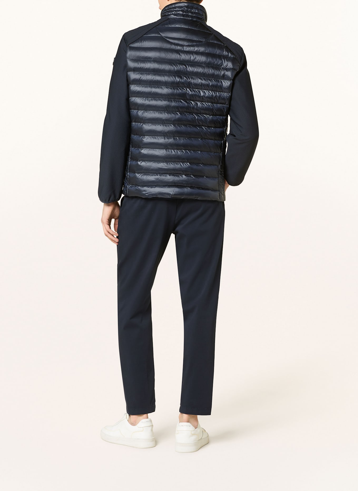 WELLENSTEYN Steppjacke MOL im Materialmix: DUNKELBLAU
