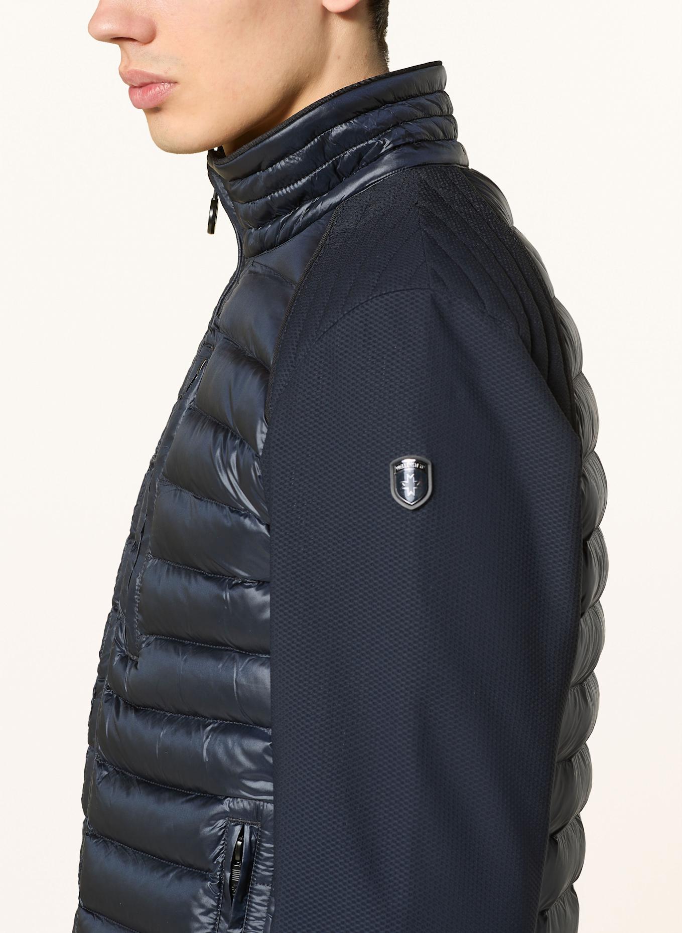 WELLENSTEYN Steppjacke MOL im Materialmix: DUNKELBLAU