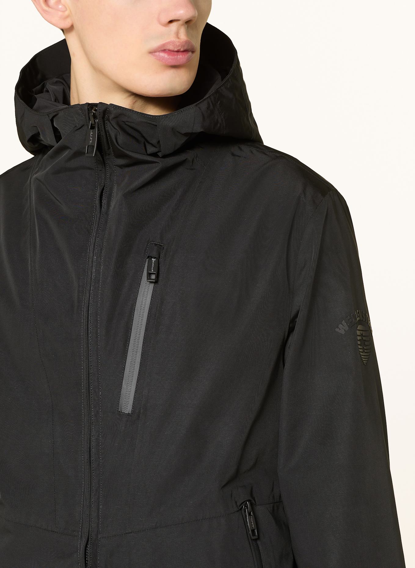 WELLENSTEYN Parka METROPOLIS: SCHWARZ