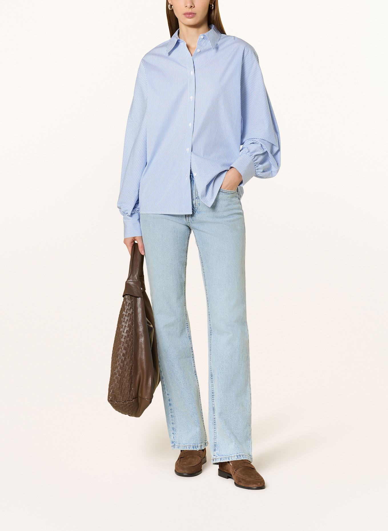 DESOTO Hemdbluse: HELLBLAU/ WEISS