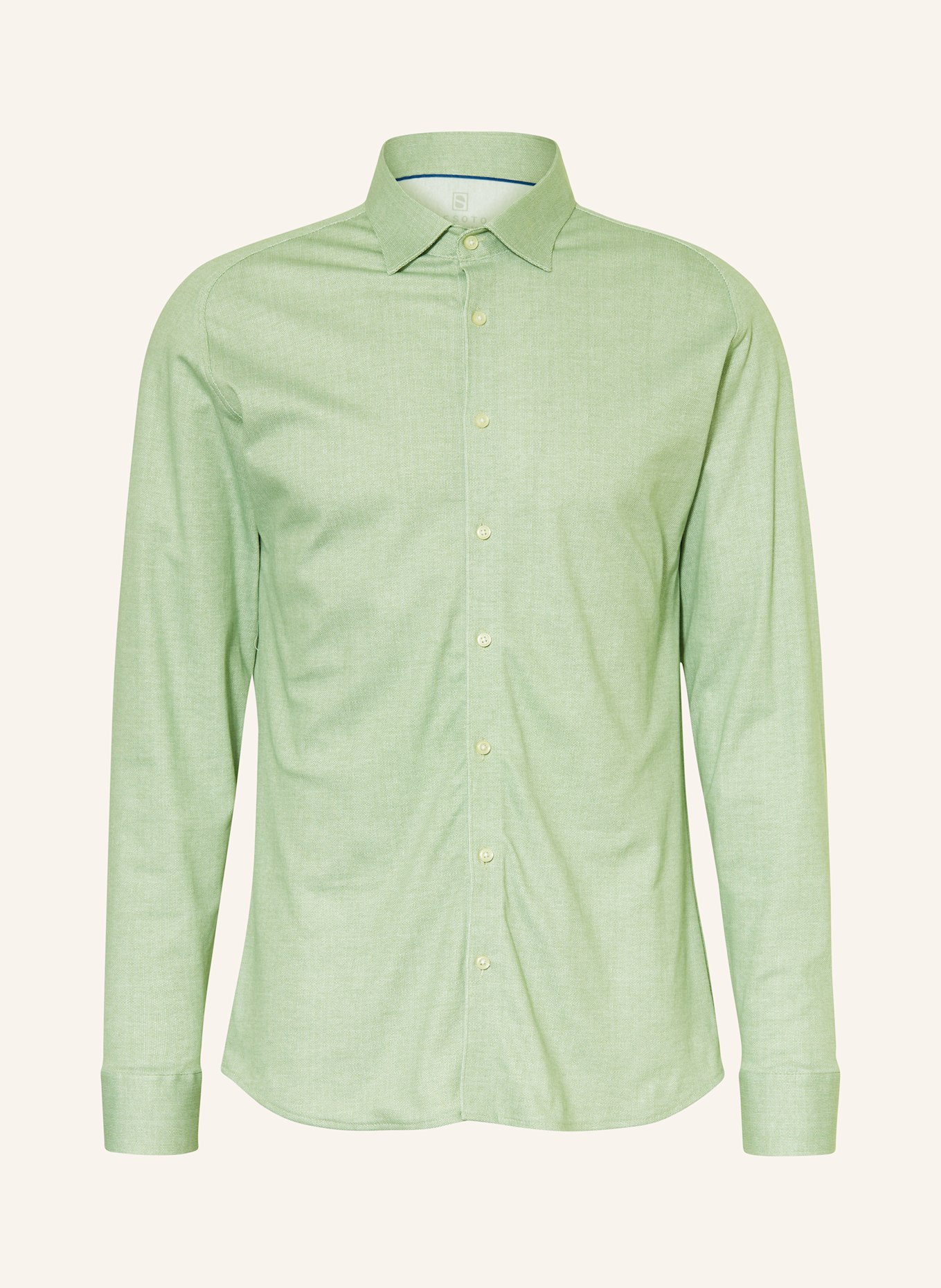 DESOTO Jersey shirt slim fit: LIGHT GREEN