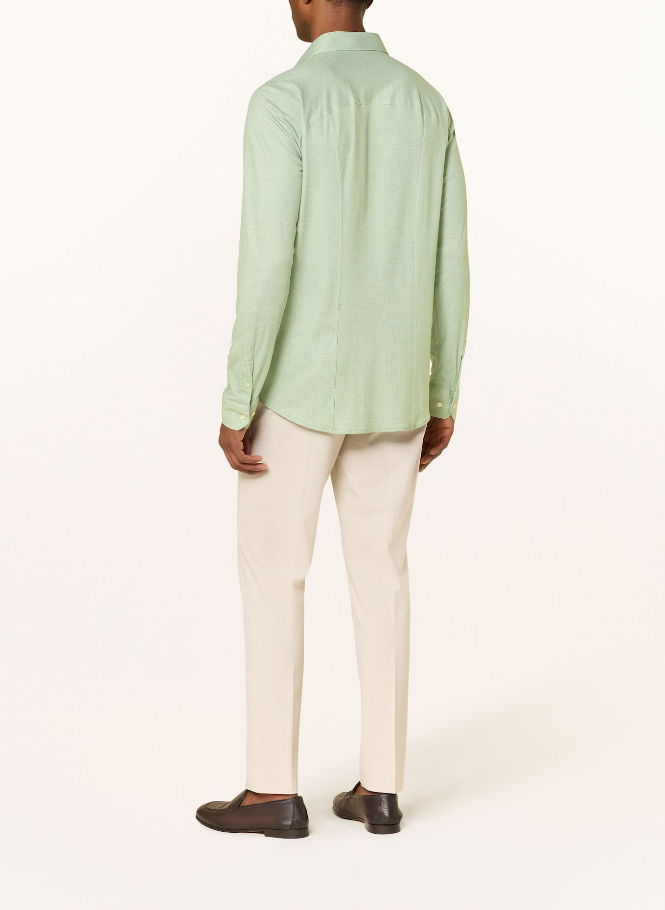 DESOTO Jersey shirt slim fit: LIGHT GREEN