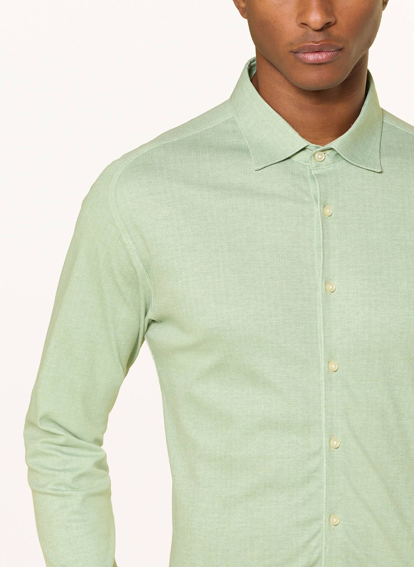 DESOTO Jersey shirt slim fit: LIGHT GREEN