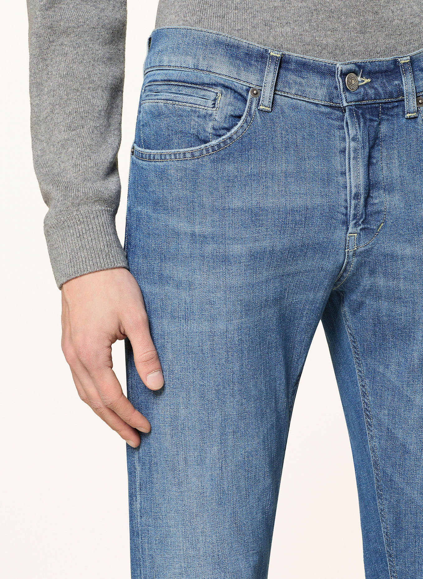 Dondup Jeansy GEORGE skinny fit: 800 MID BLUE