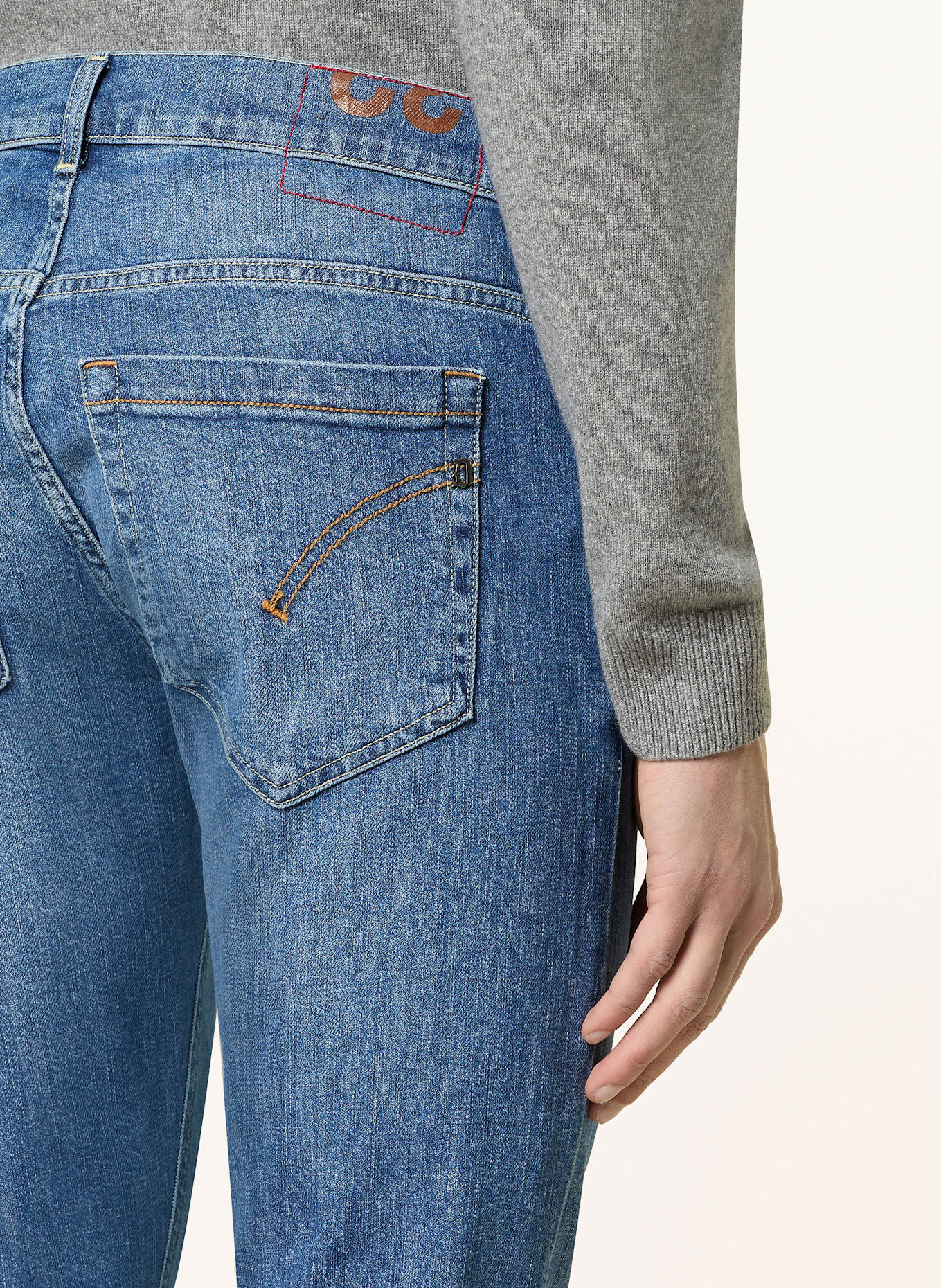 Dondup Jeansy GEORGE skinny fit: 800 MID BLUE