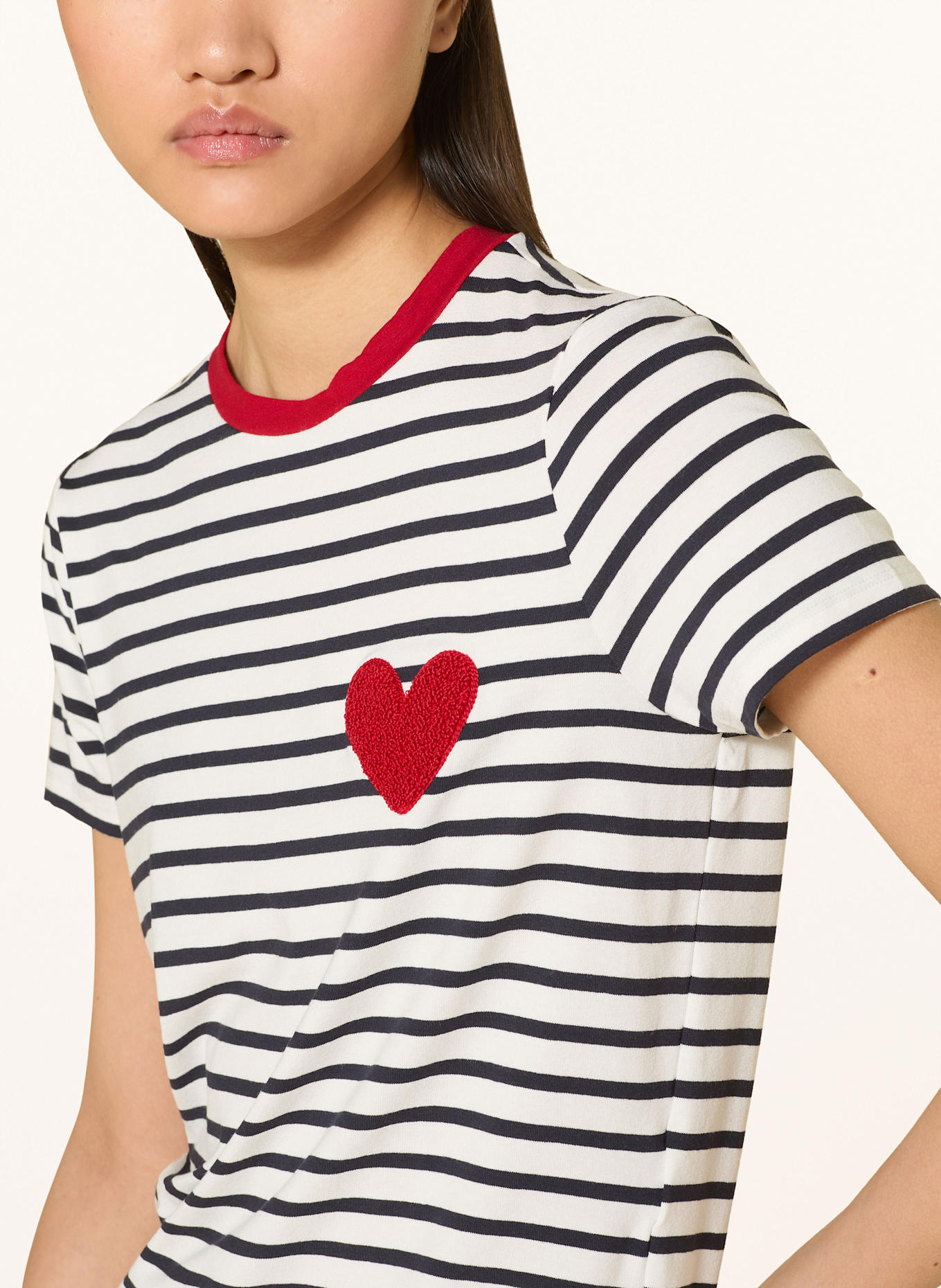 ONLY T-shirt: DARK BLUE / WHITE