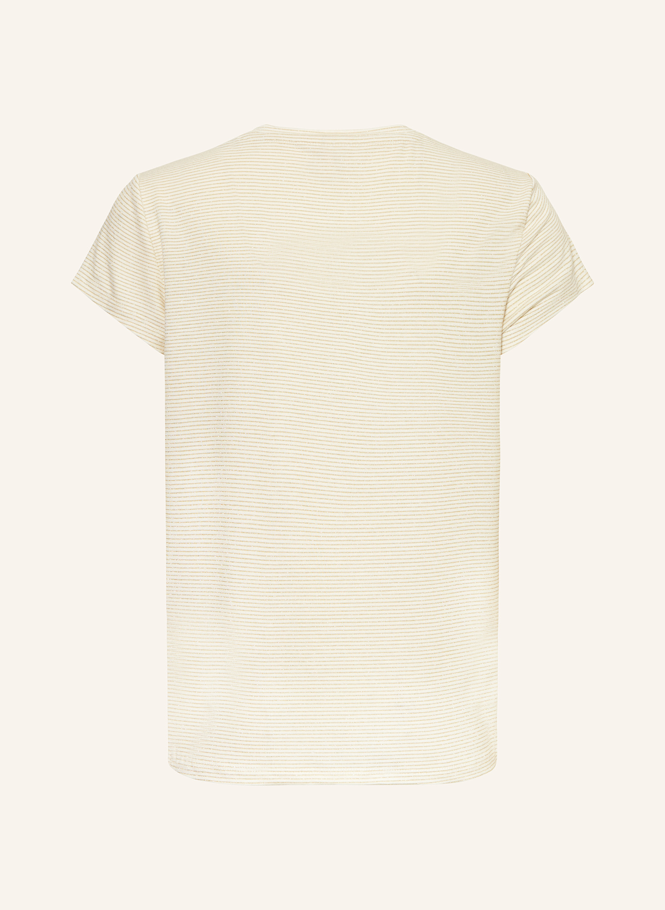 ONLY T-Shirt mit Glitzergarn: ECRU / GOLD