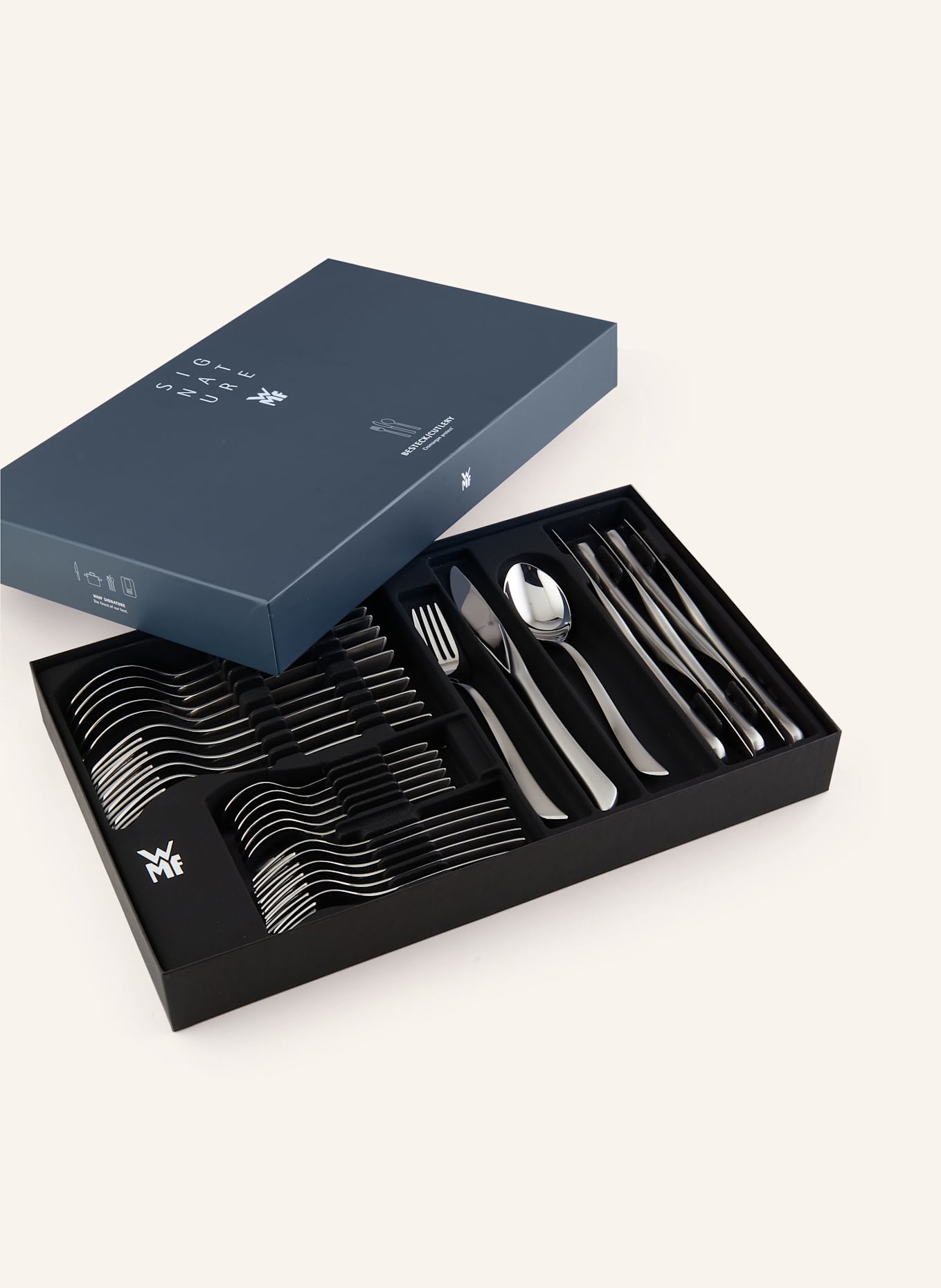 WMF 30-tlg. Besteck-Set VIRGINIA: SILBER