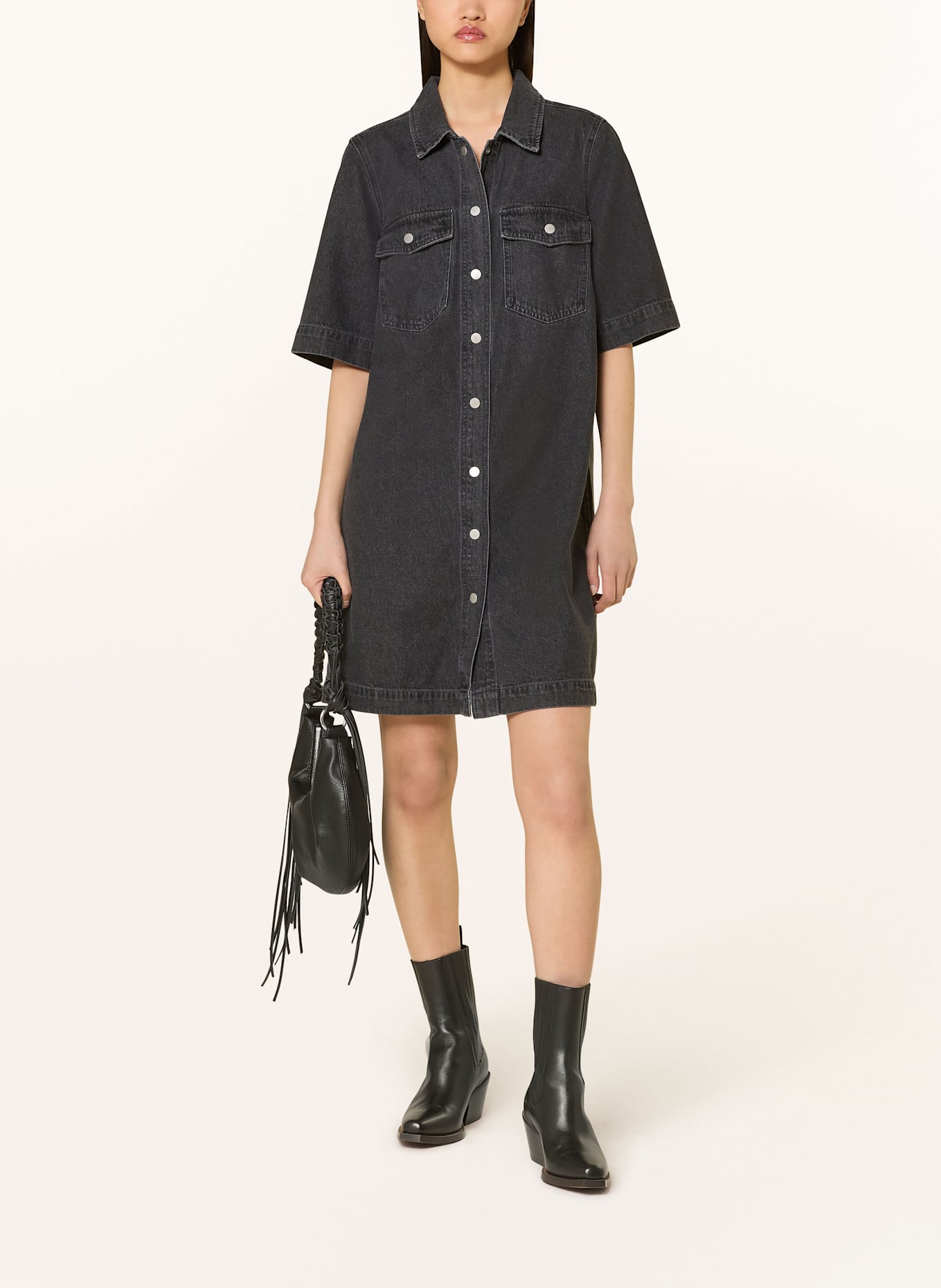 ONLY Jeanskleid: WASHED BLACK