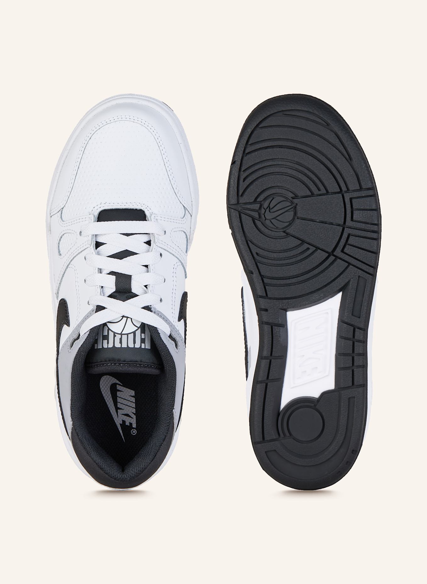 Nike Sneaker FULL FORCE LO: WEISS / SCHWARZ