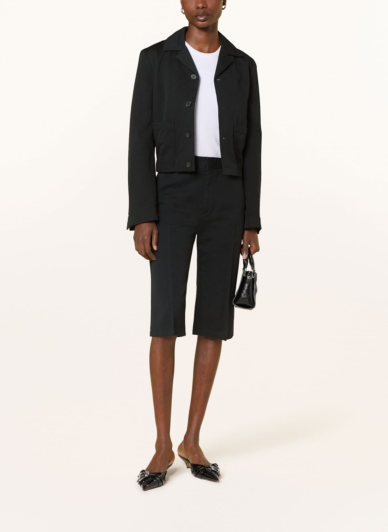 Filippa K preston jacket with linen, Color: BLACK (Image 2)