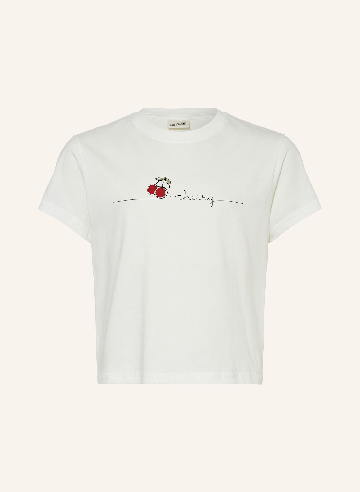 SOFIE SCHNOOR T-Shirt ZIKASY: WEISS