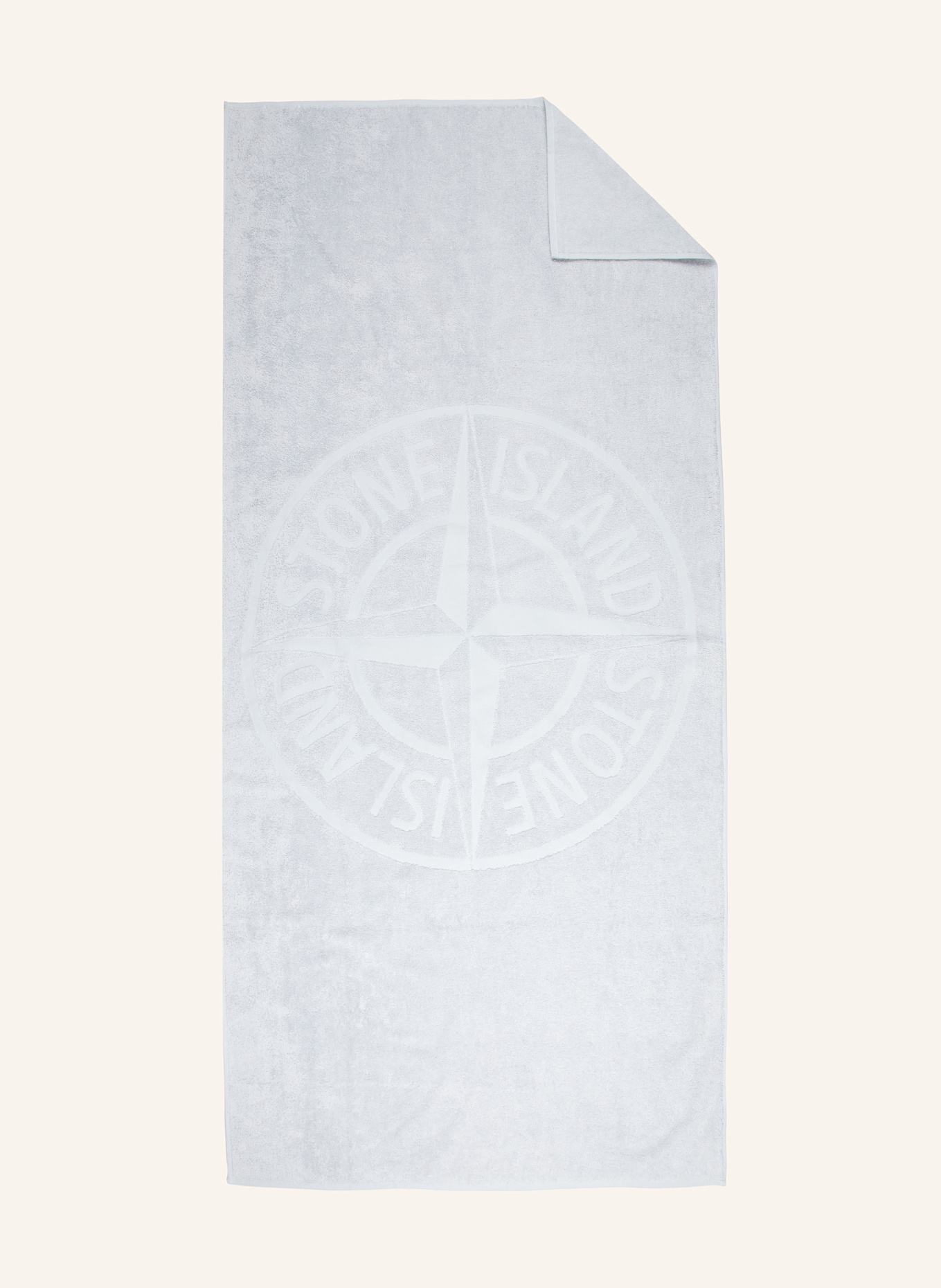STONE ISLAND JUNIOR Duschtuch: BLAUGRAU