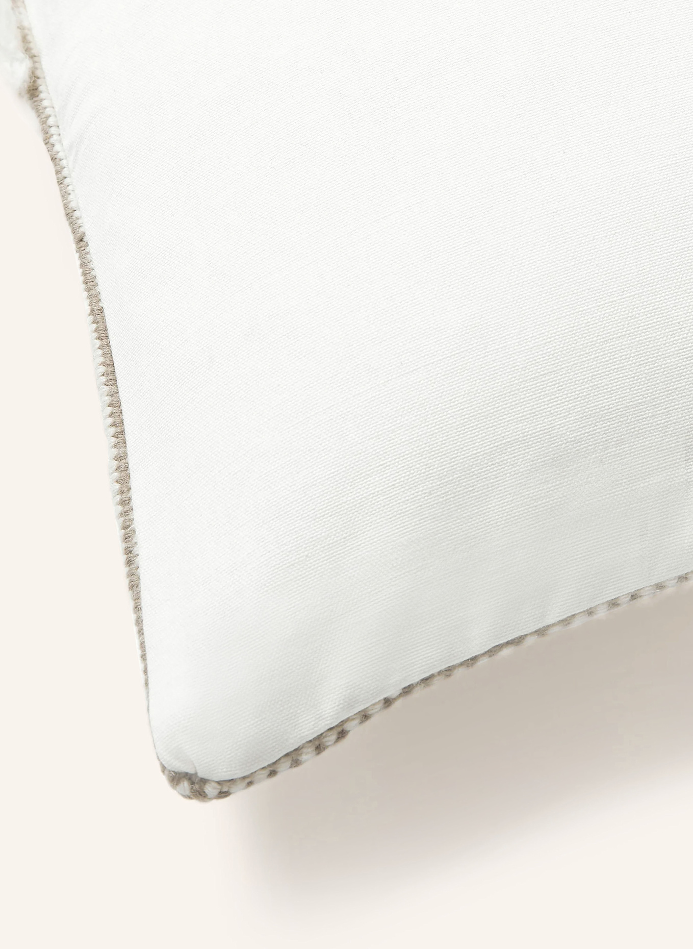 Westwing Collection Dekokissenhülle WOOL: BEIGE / CREME