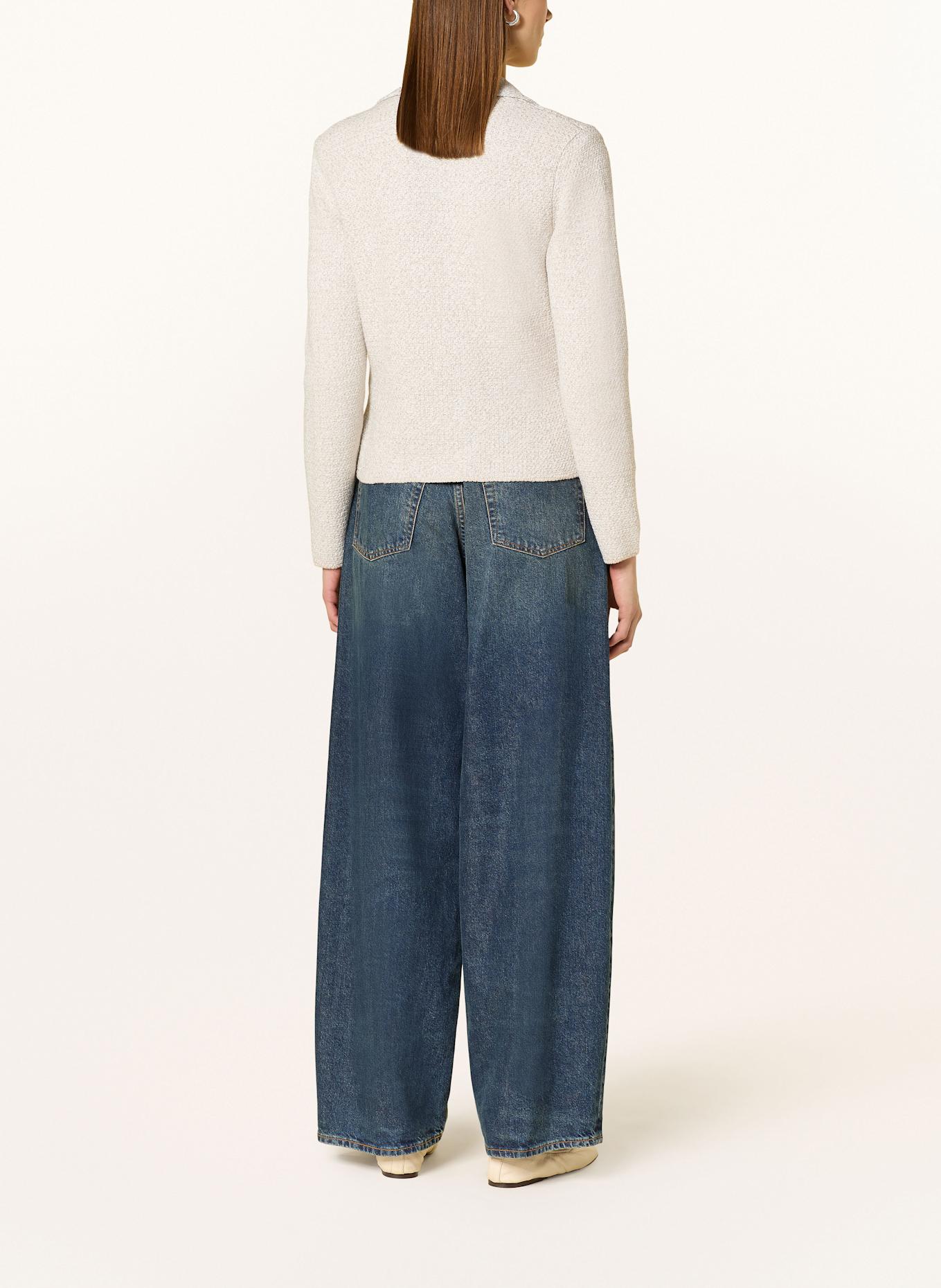 monari Tweed jacket with glitter thread: BEIGE