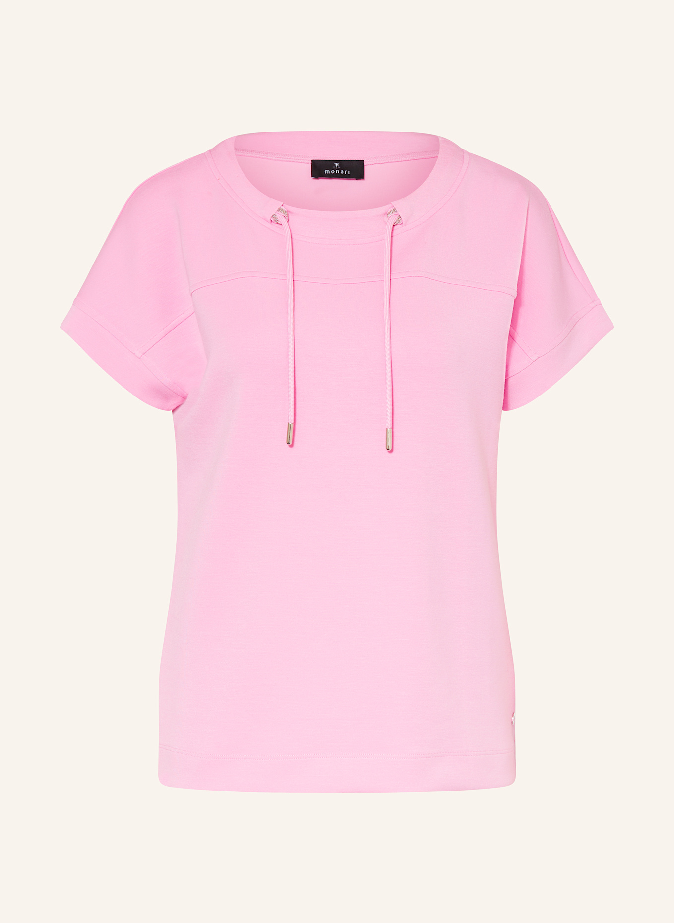 monari T-Shirt mit Schmuckperlen: ROSA