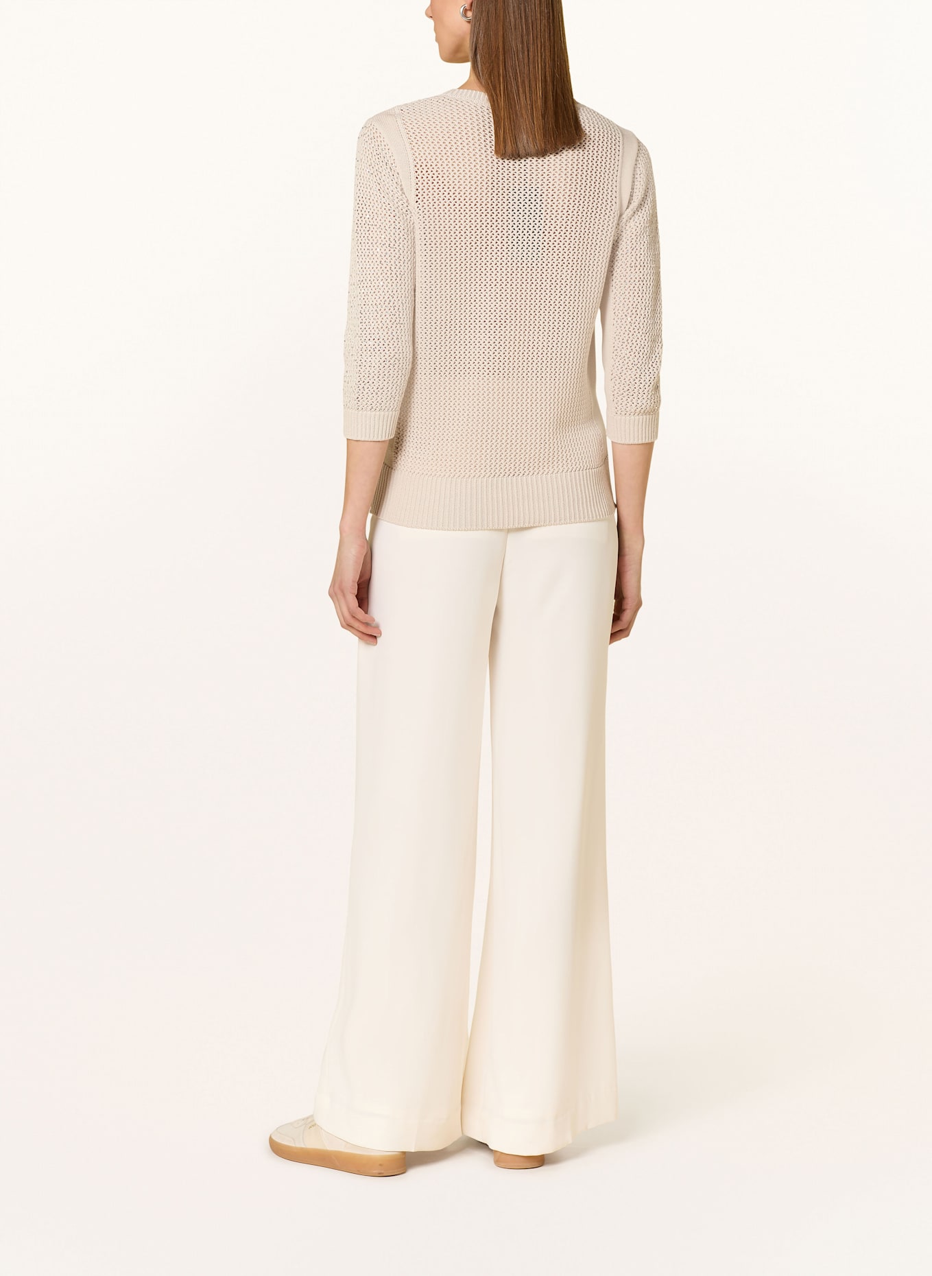 monari Sweater with decorative gems: LIGHT GRAY / SILVER