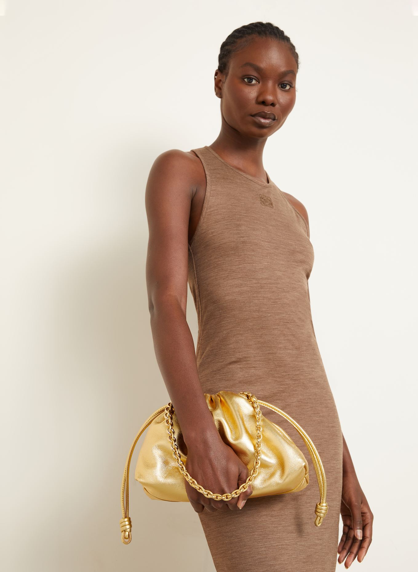 LOEWE Schultertasche FLAMENCO: GOLD