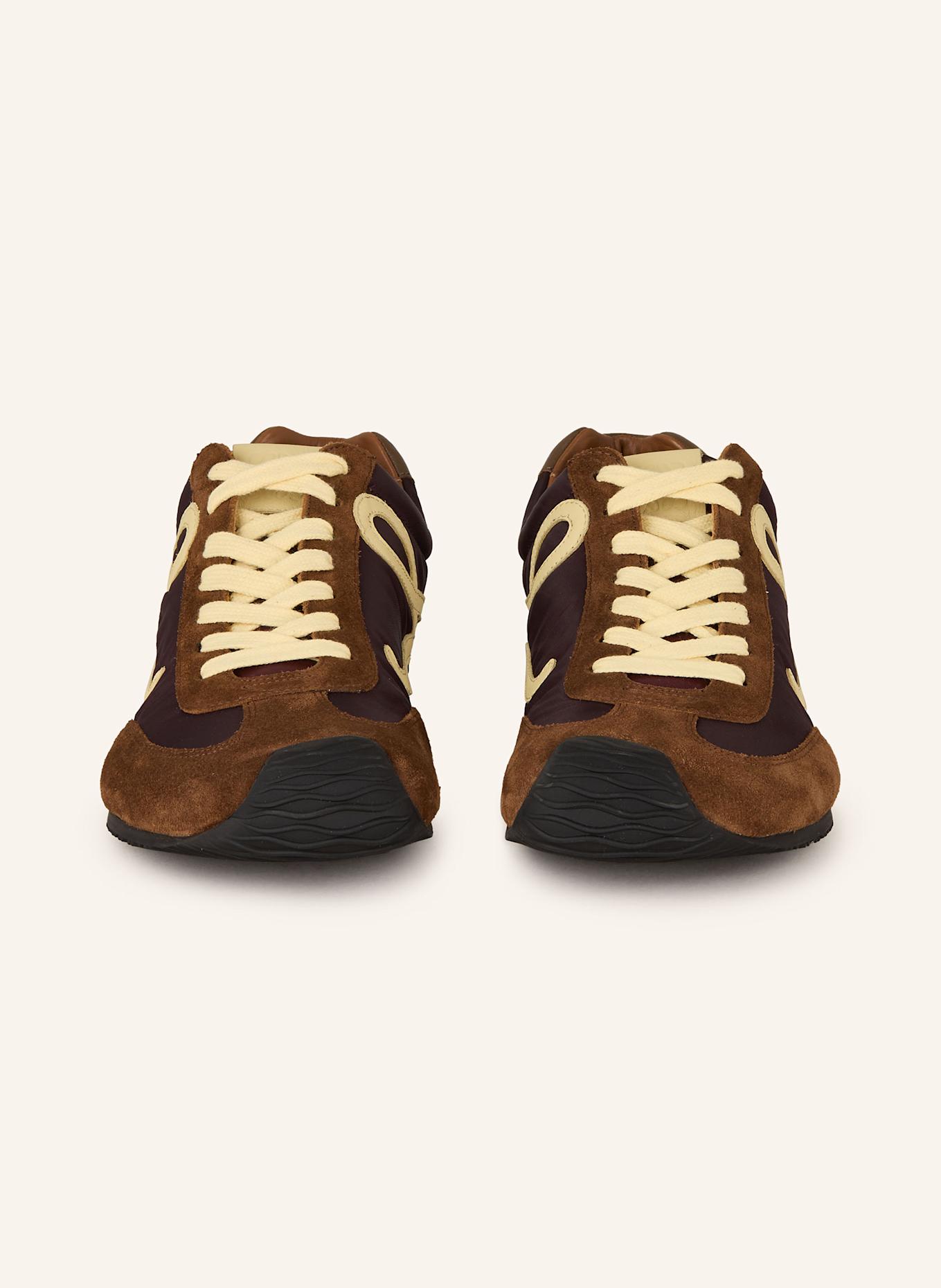 LOEWE Sneaker BALLET RUNNER 2.0: BRAUN / DUNKELBRAUN / CREME