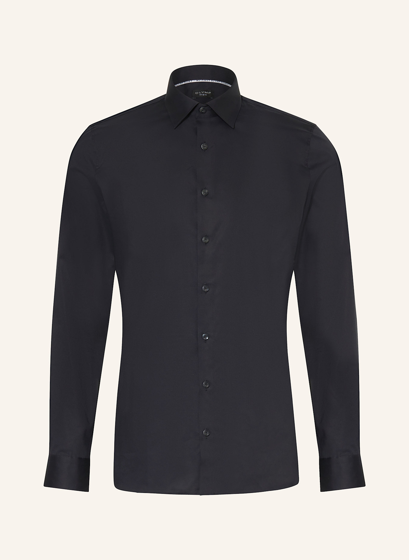 OLYMP Hemd No. Six super slim: SCHWARZ