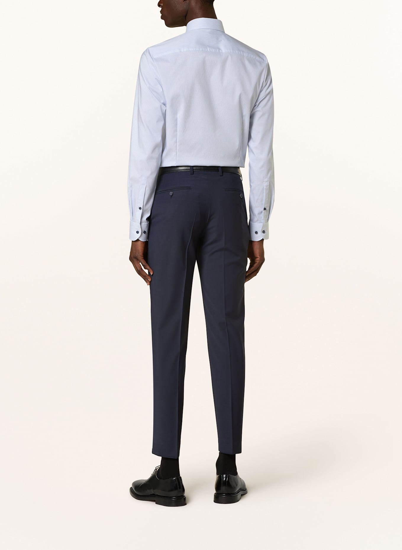 OLYMP Hemd Level Five body fit: HELLBLAU / WEISS