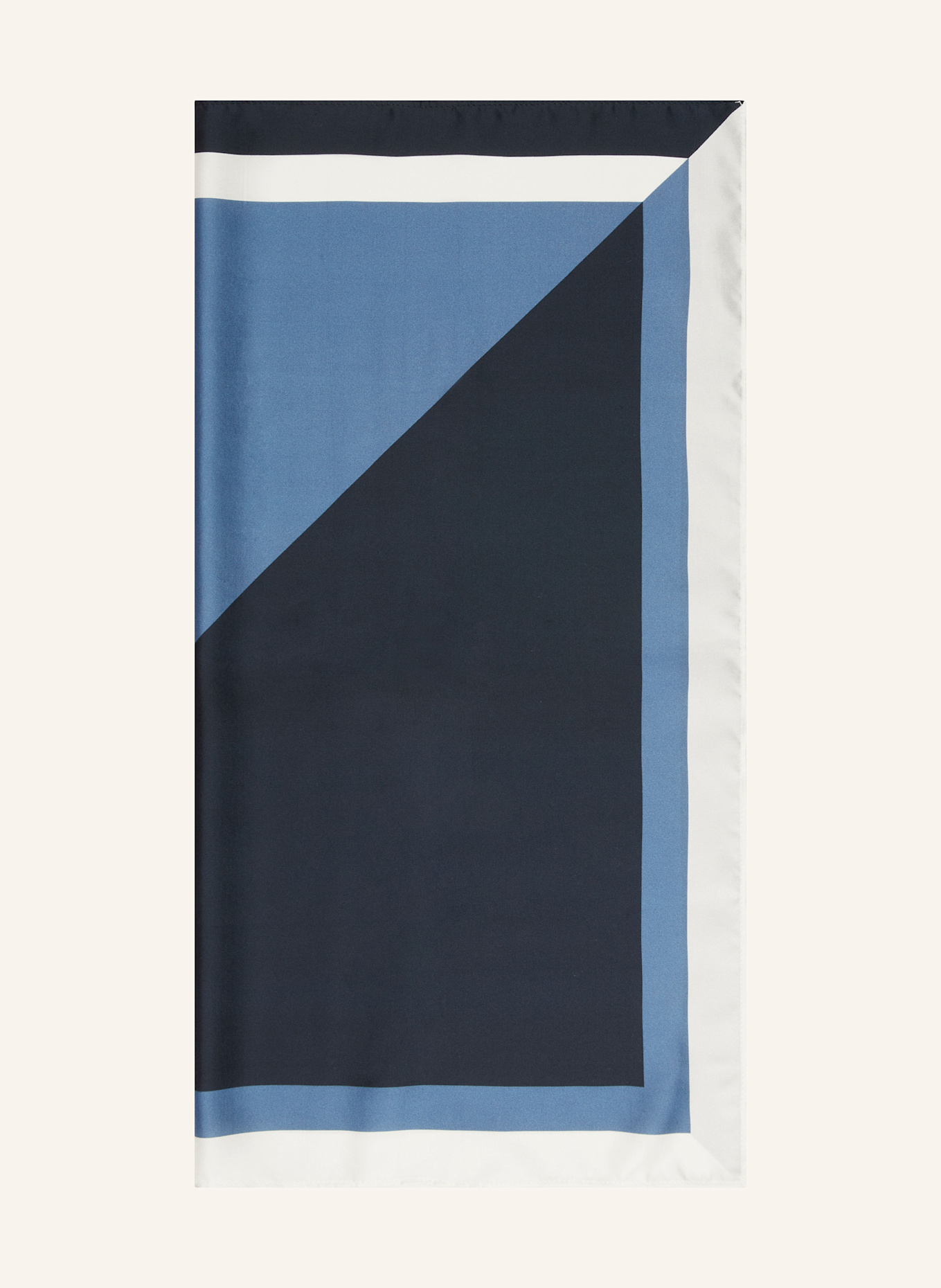 OLYMP Seidentuch: DUNKELBLAU / HELLBLAU / WEISS