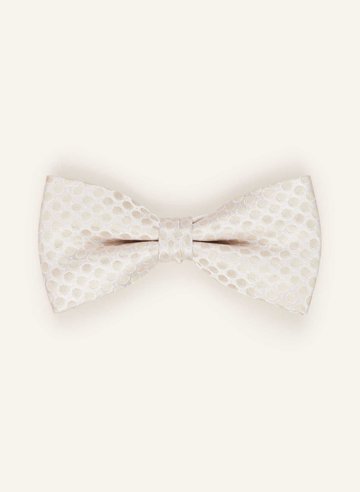 OLYMP Set: Fliege und Einstecktuch: CREME / BEIGE