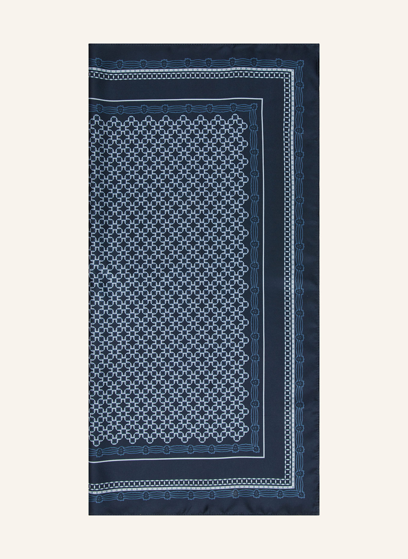 OLYMP Hedvábný šátek: TMAVĚ MODRÁ / TMAVĚ MODRÁ