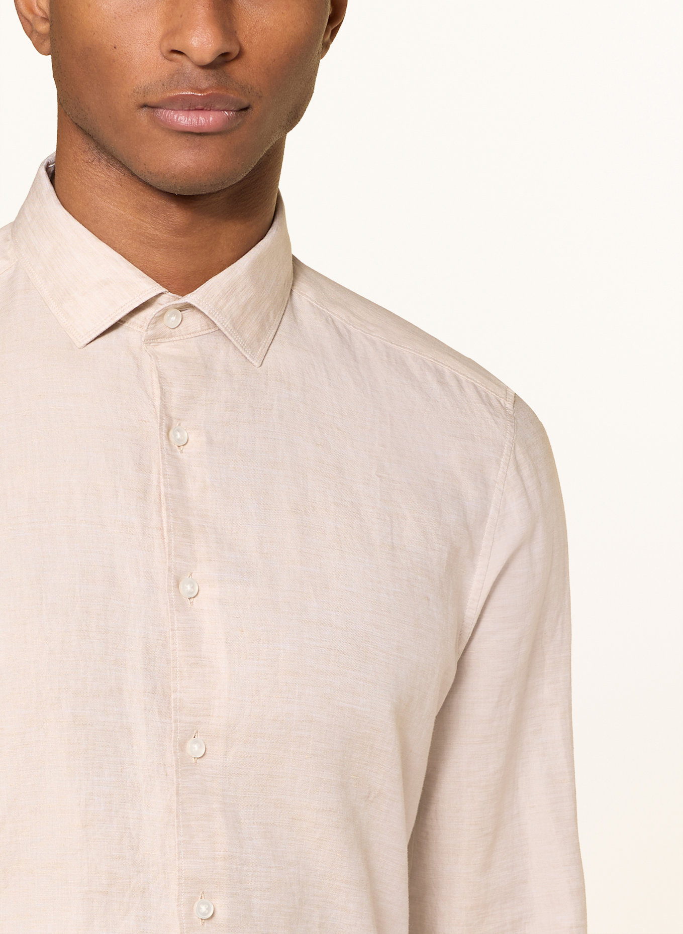 OLYMP Hemd Level Five body fit: BEIGE