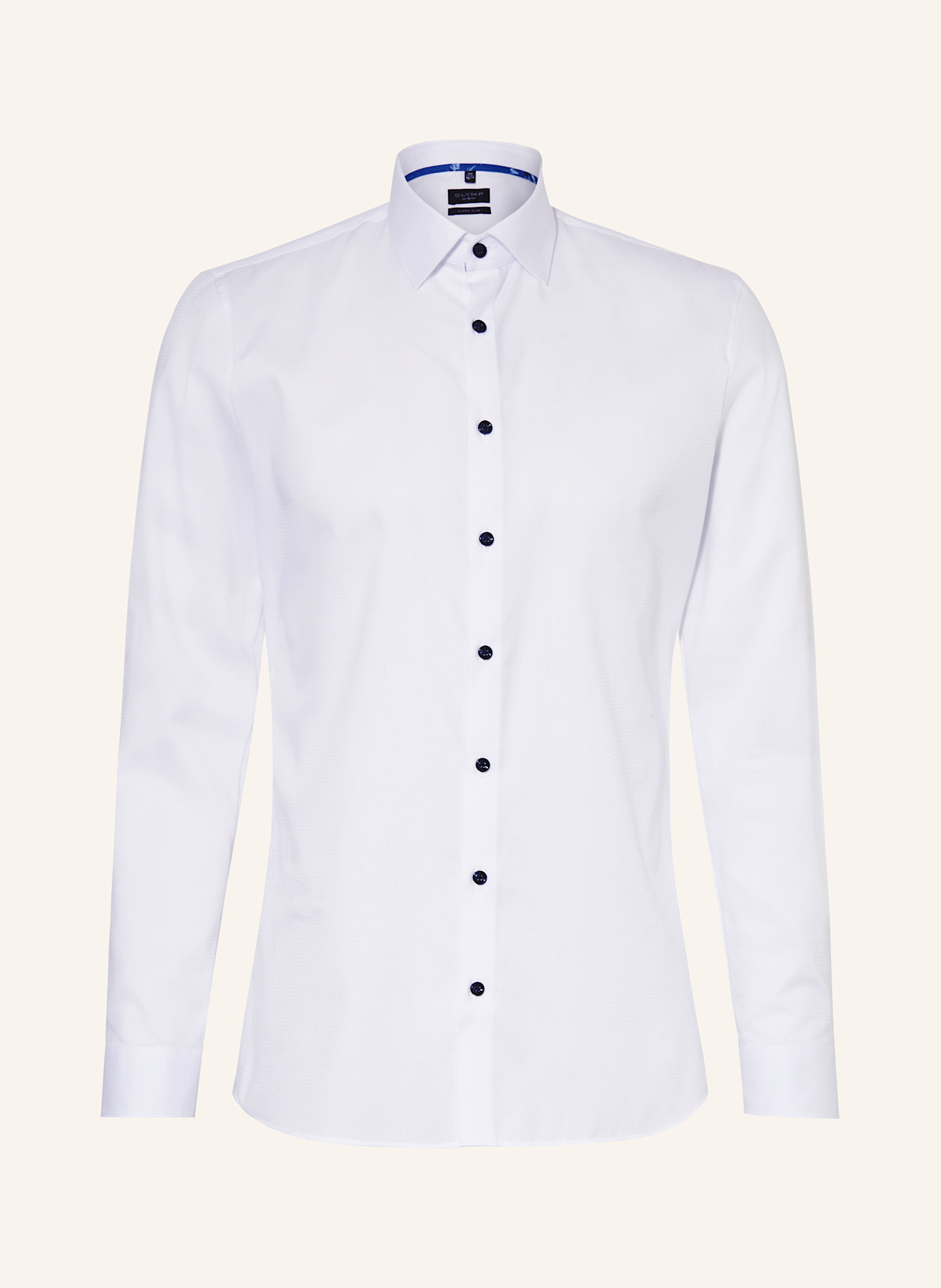 OLYMP Koszula No. Six super slim fit: BIAŁY