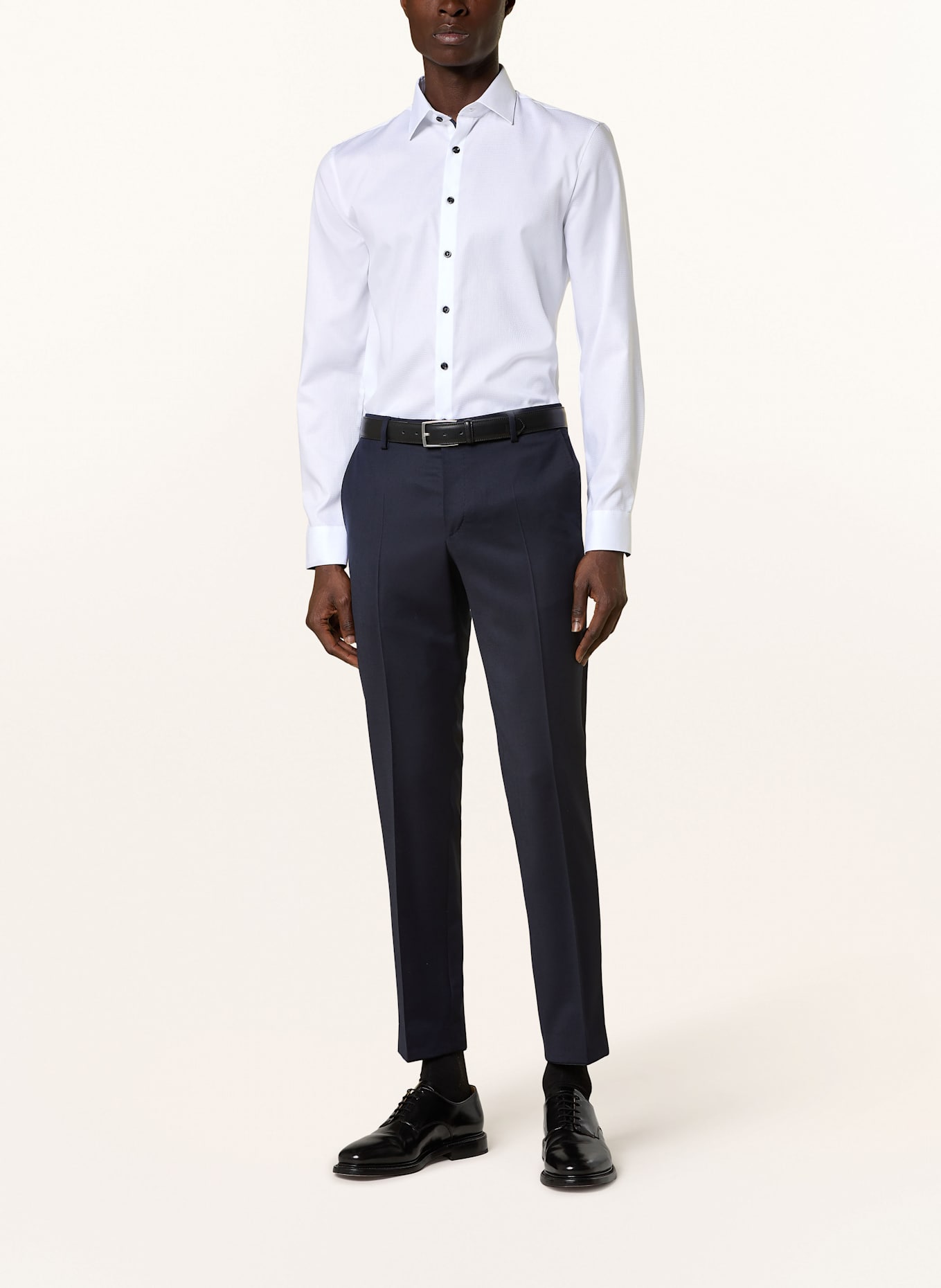 OLYMP Koszula No. Six super slim fit: BIAŁY