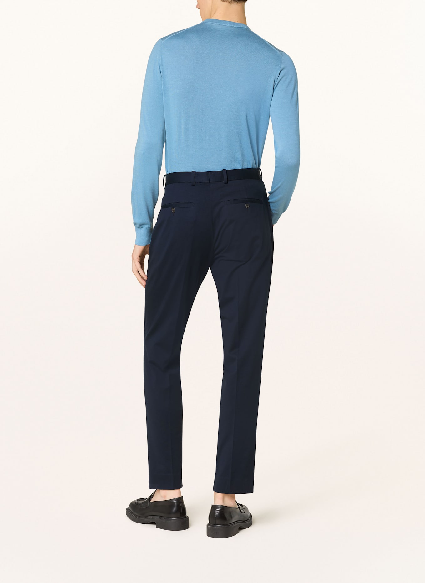 CIRCOLO 1901 Spodnie garniturowe extra slim fit, Kolor: 447 Blu Navy (Obrazek 4)