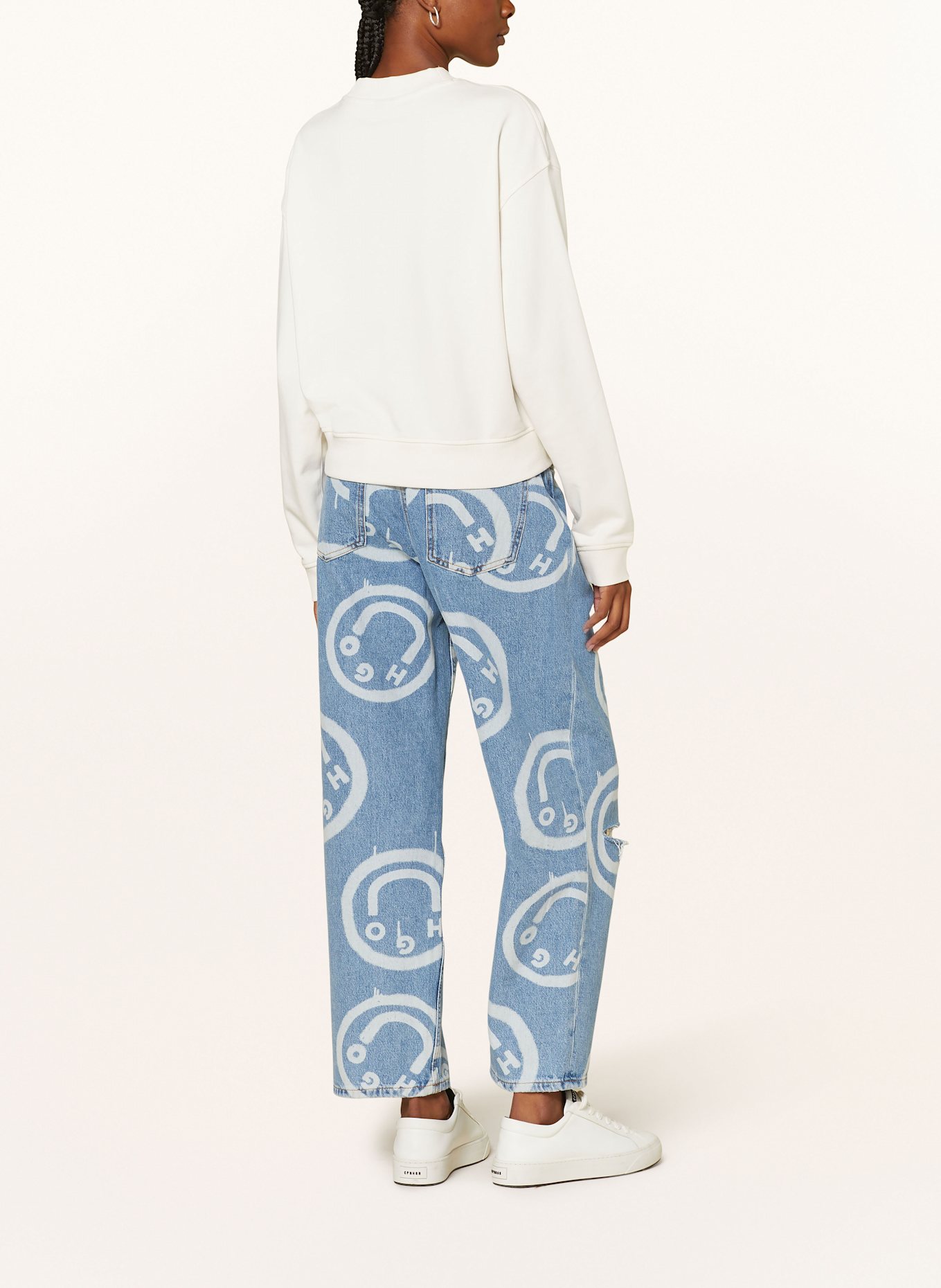 HUGO Sweatshirt DELESSA: WHITE