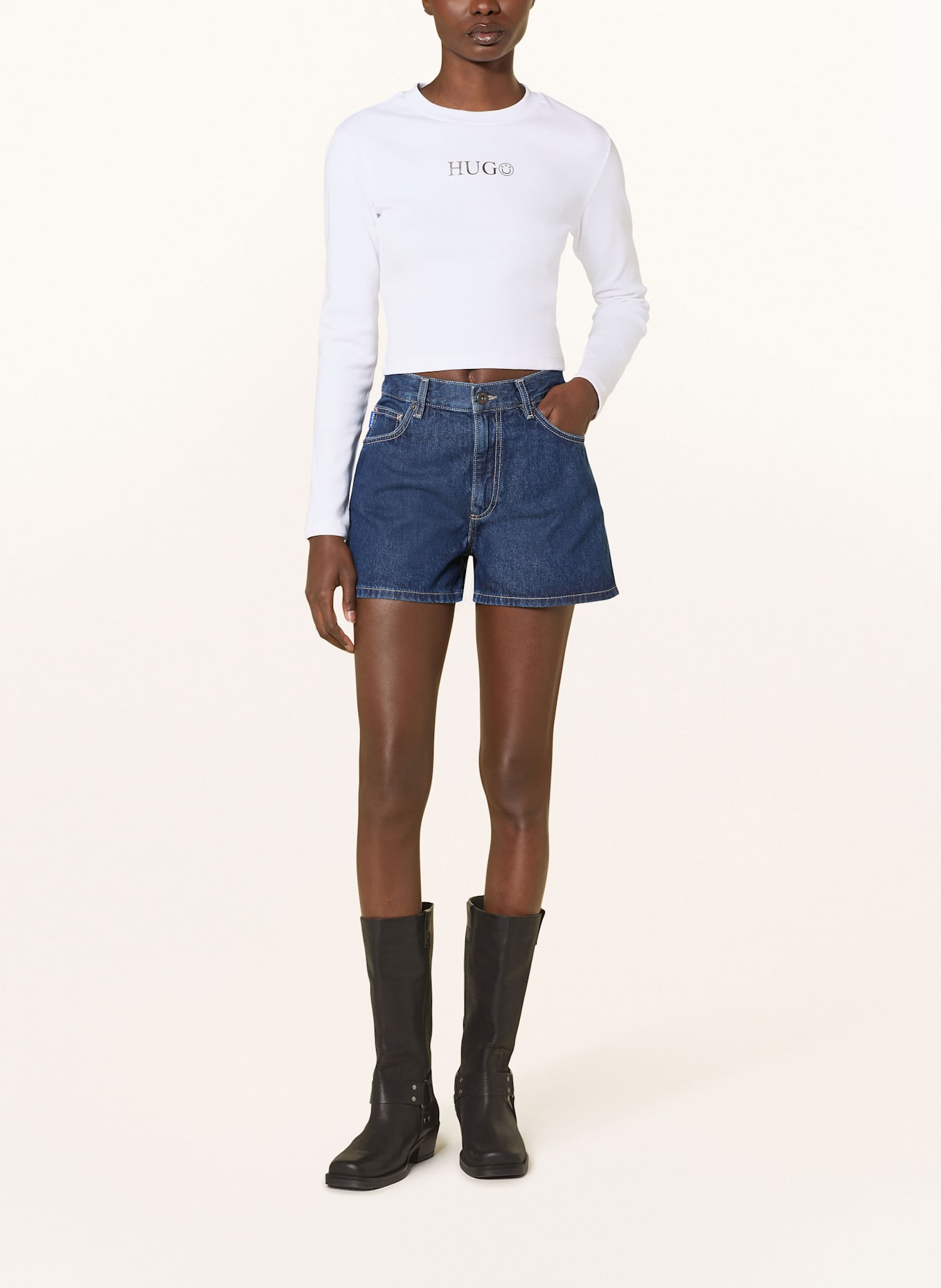 HUGO Jeansshorts GIMUSA: 410 NAVY