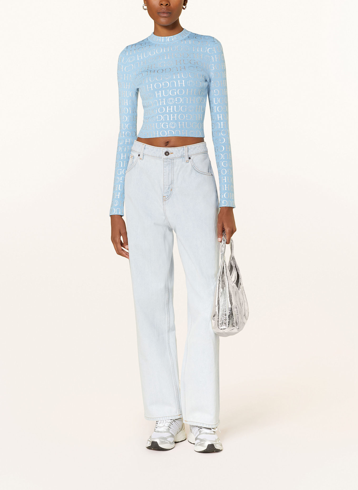 HUGO Jeans LENI: 449 TURQUOISE/AQUA