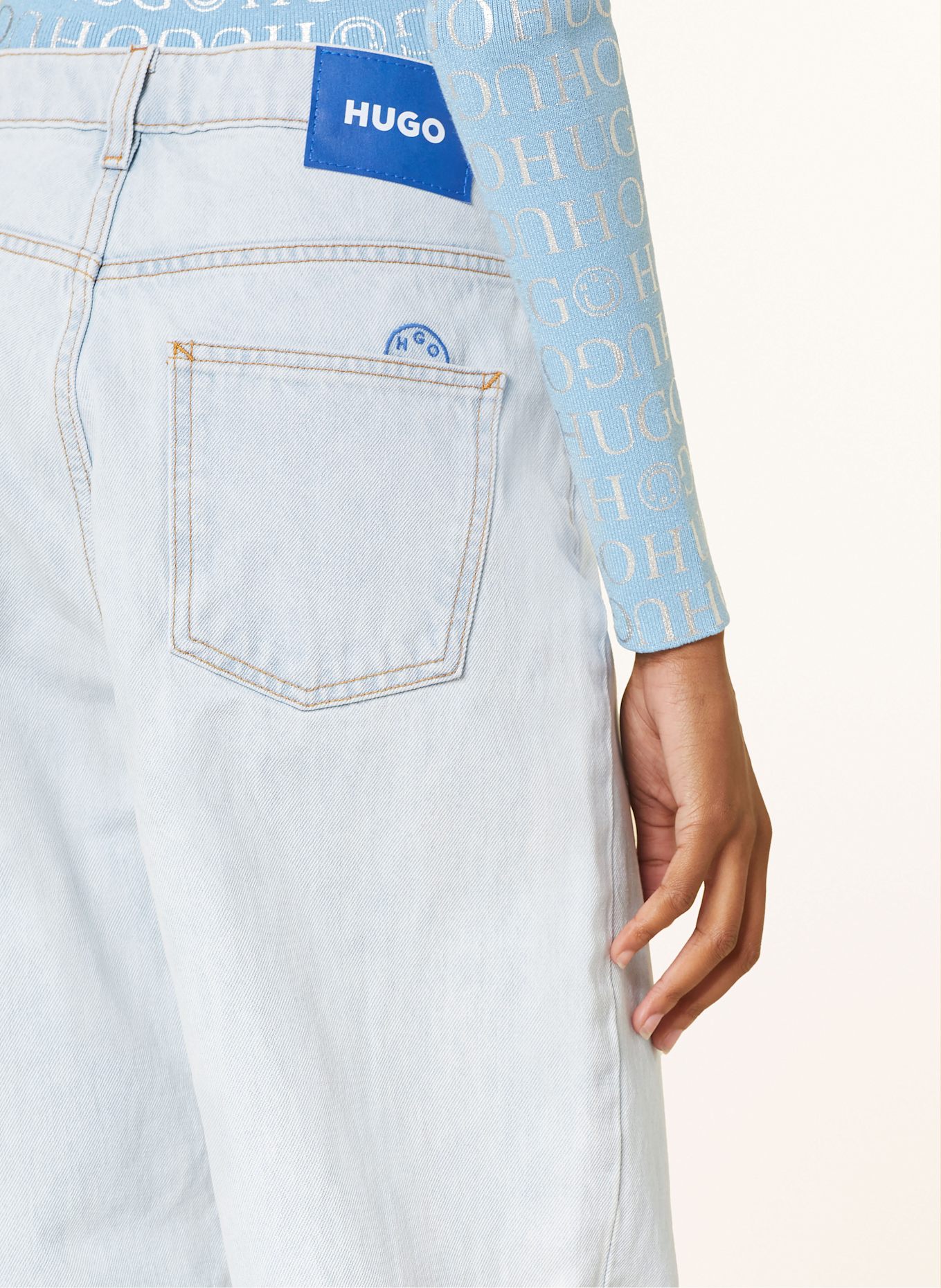 HUGO Jeans LENI: 449 TURQUOISE/AQUA