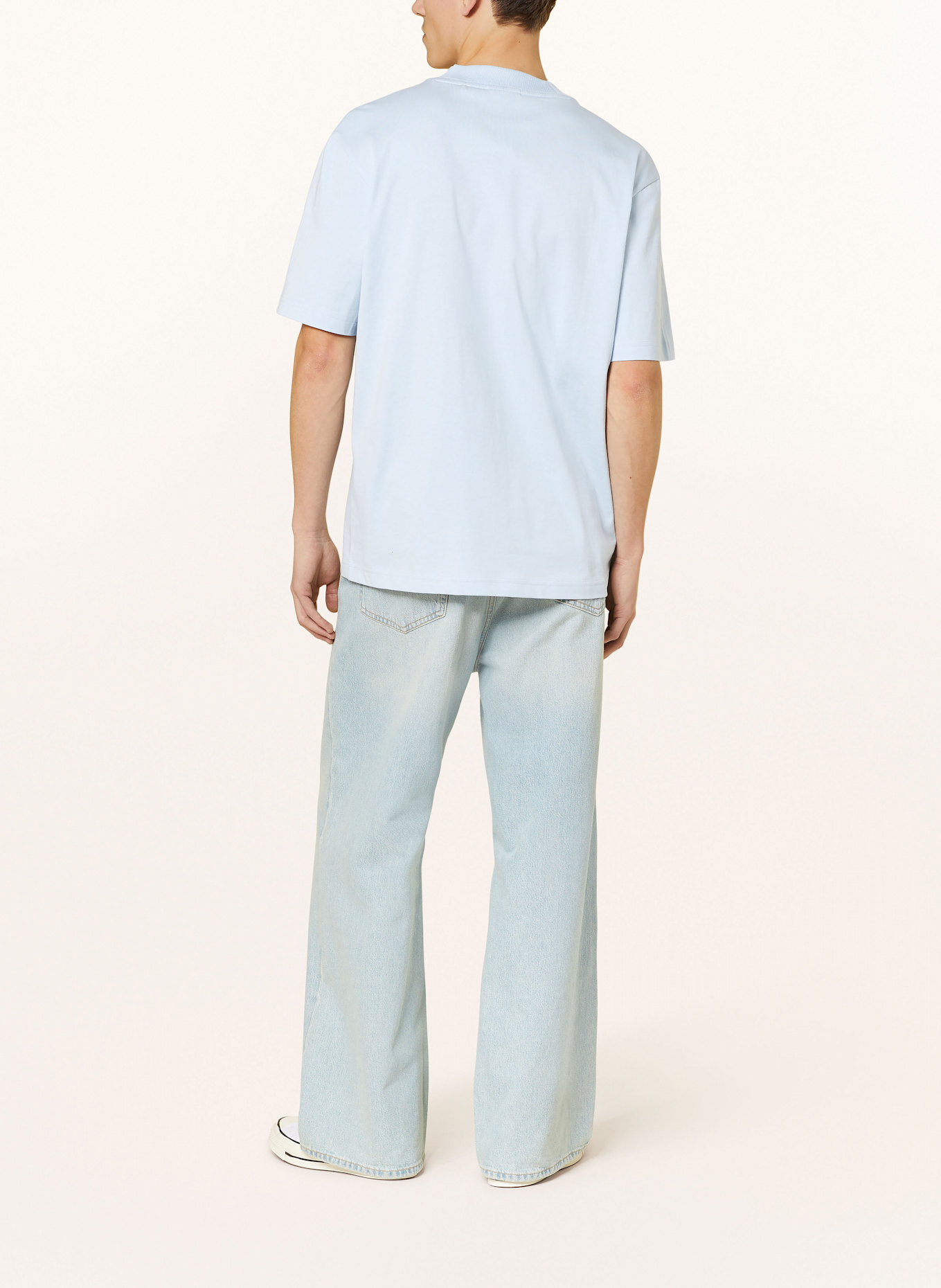 HUGO T-shirt NIEROS: LIGHT BLUE