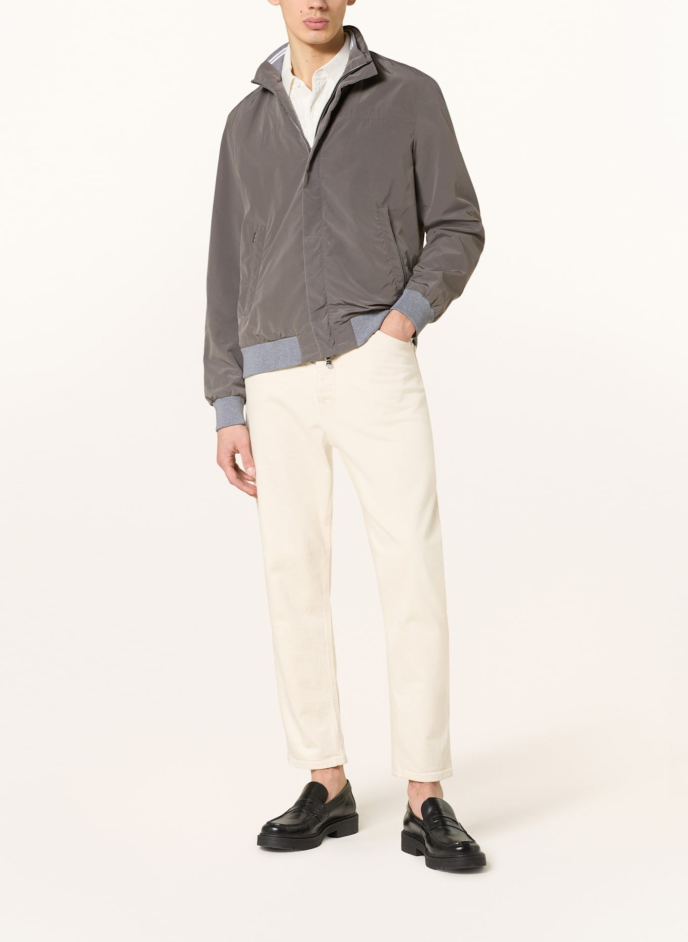 PAUL & SHARK Blouson: ČERNOŠEDÁ