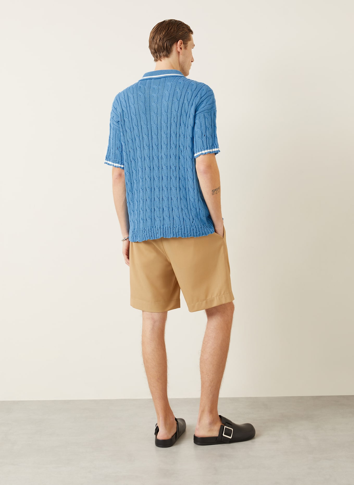 MARNI Strick-Poloshirt: BLAU