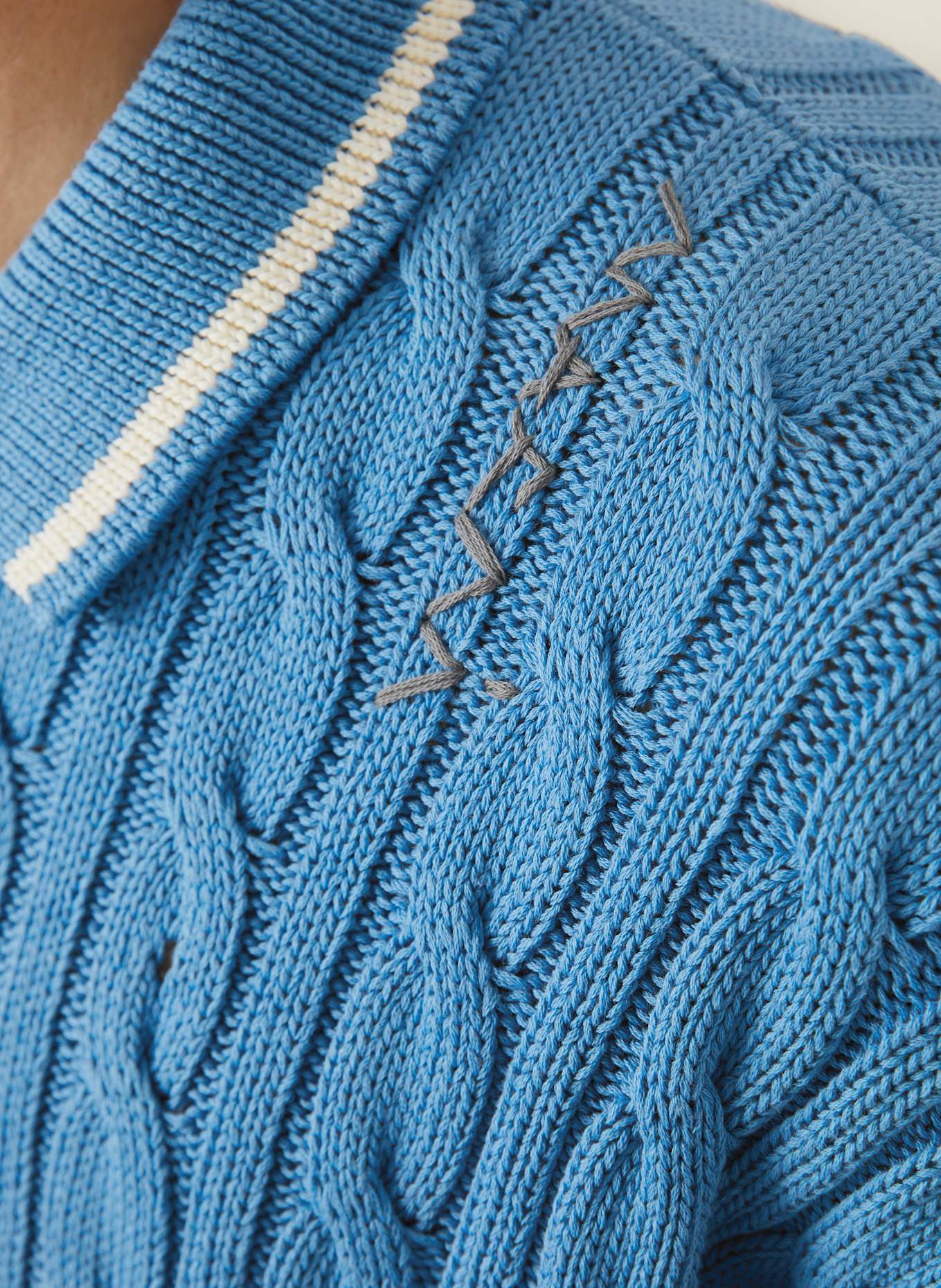 MARNI Strick-Poloshirt: BLAU