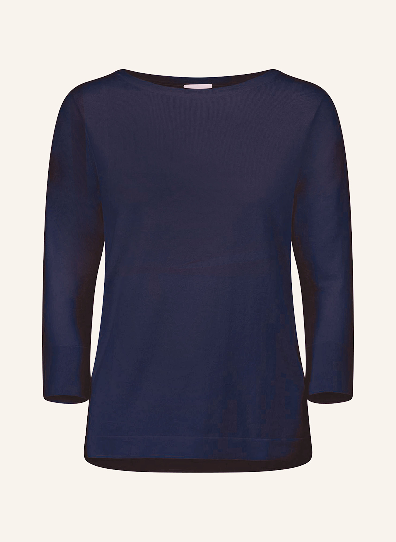 ALLUDE Pullover mit 3/4-Arm: DUNKELBLAU