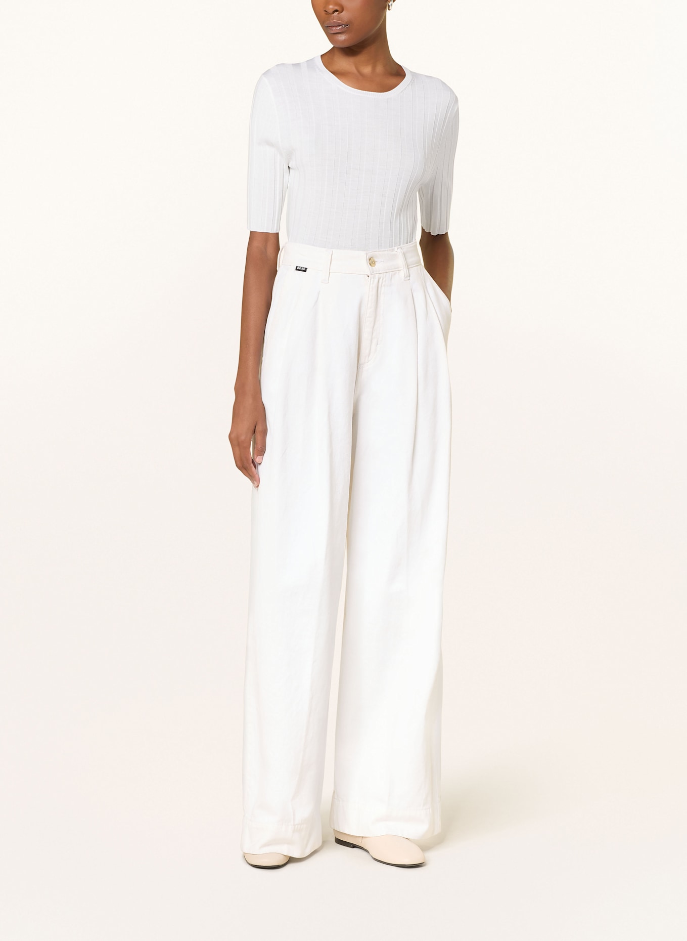 ALLUDE T-Shirt: WEISS